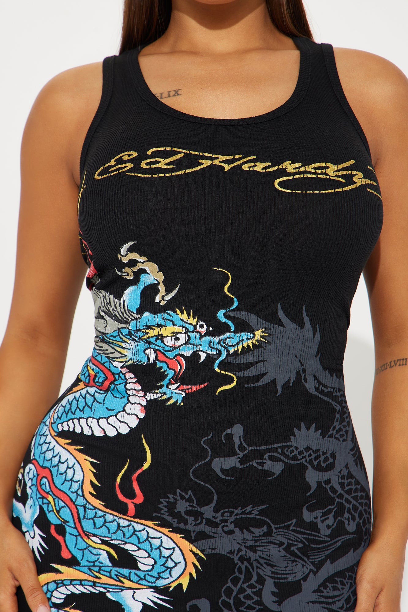 Rock The House Chic: Ed Hardy Dragon Tank Dress in Black