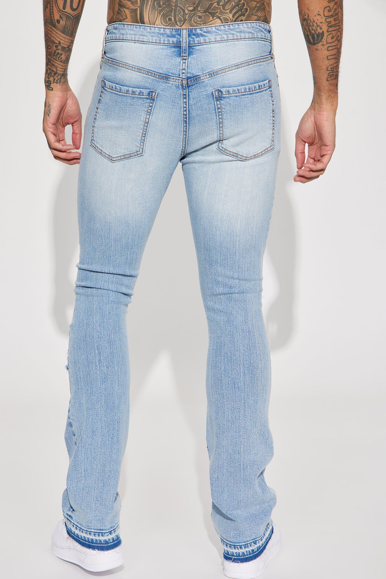 Revolutionary Stacked Skinny Flare Jeans in Medium Wash