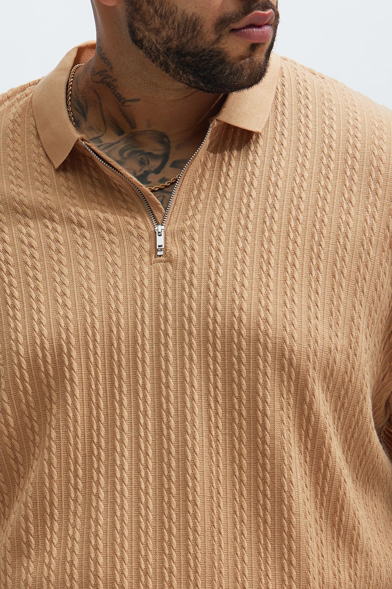 Go-To Polo: Caddie Short Sleeve in Light Brown
