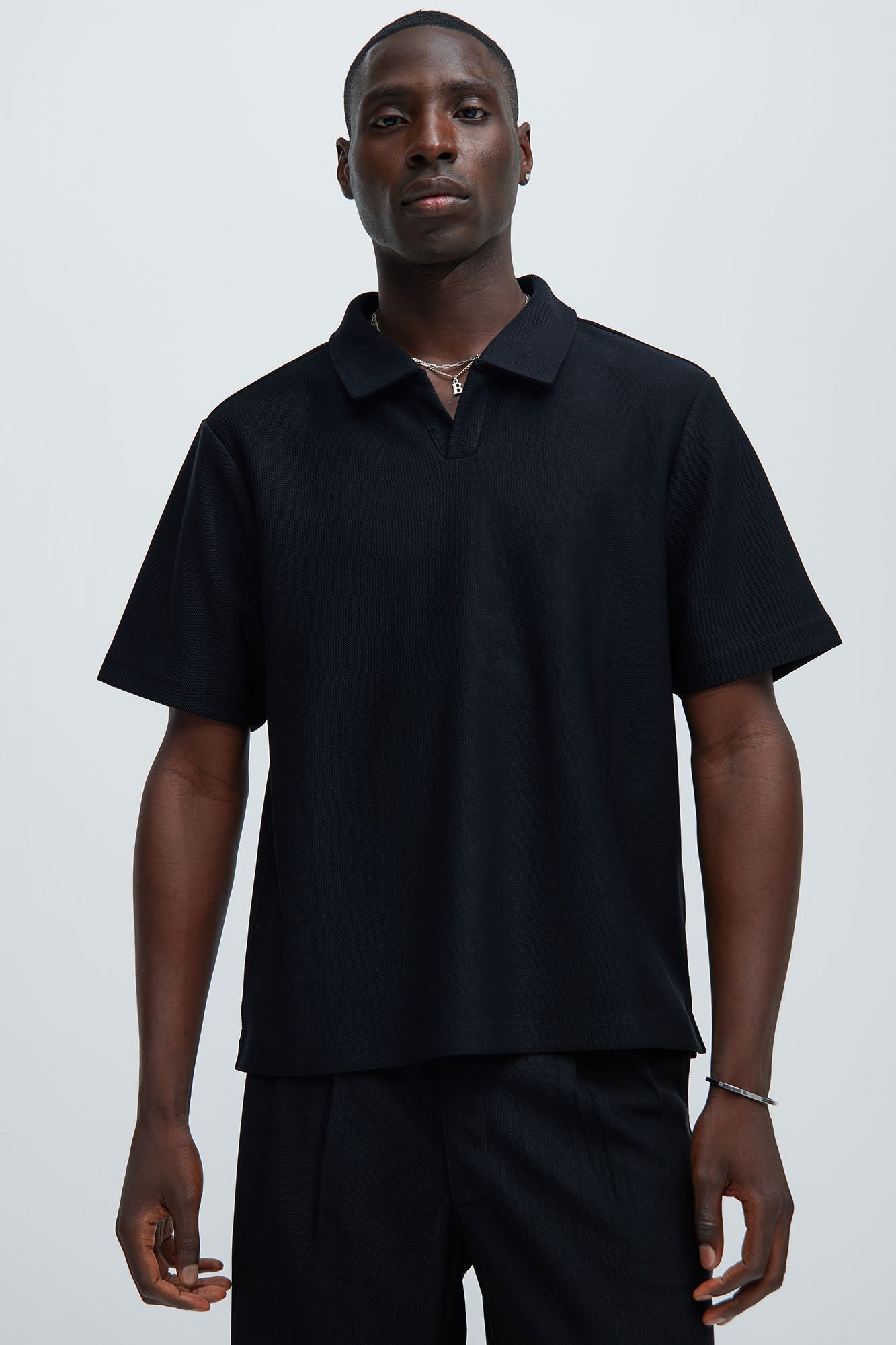Classic Cool: Turner Short Sleeve Polo in Black
