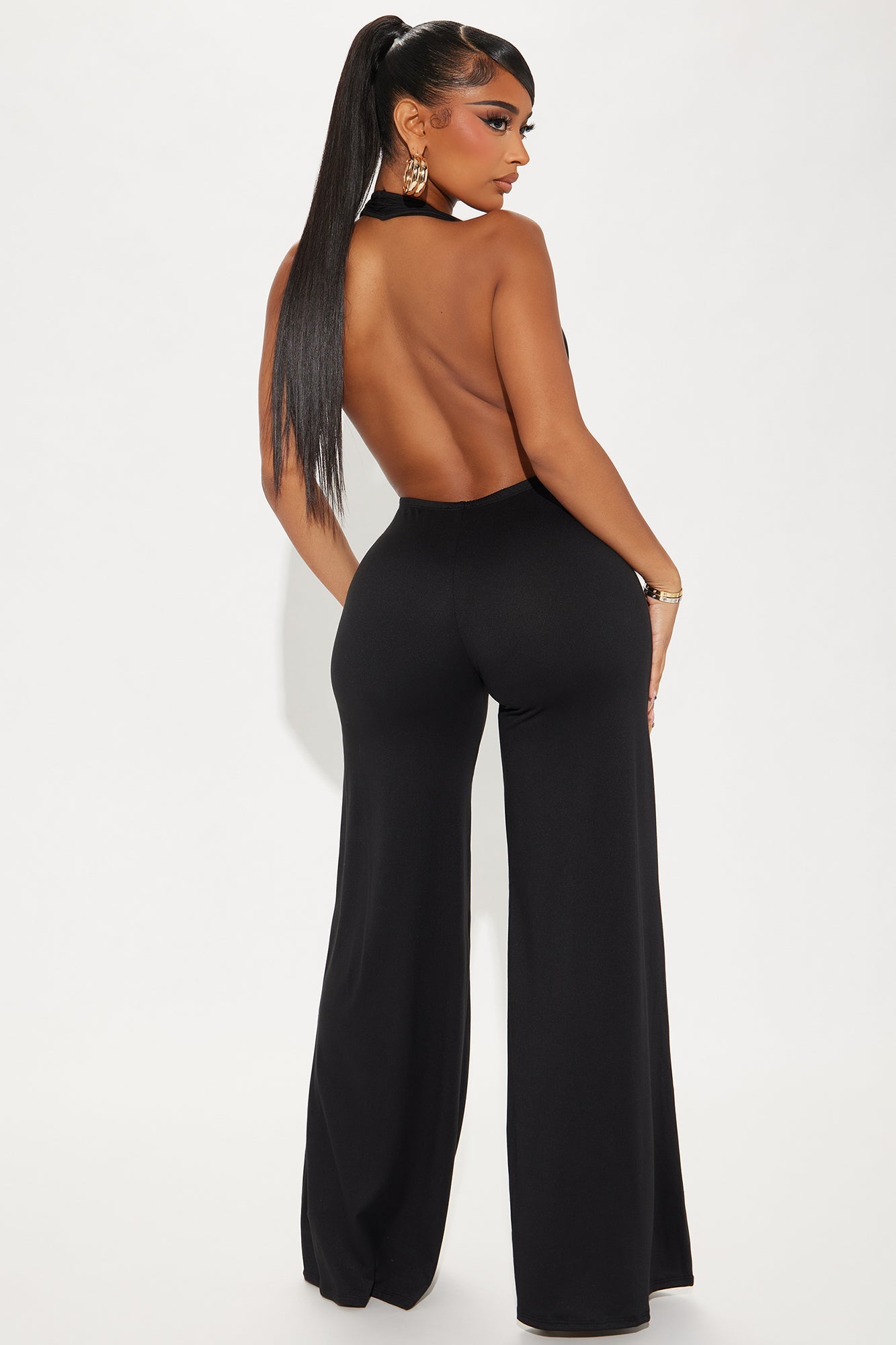 Elevate Your Evening Look with the Top of the Night Jumpsuit in Black