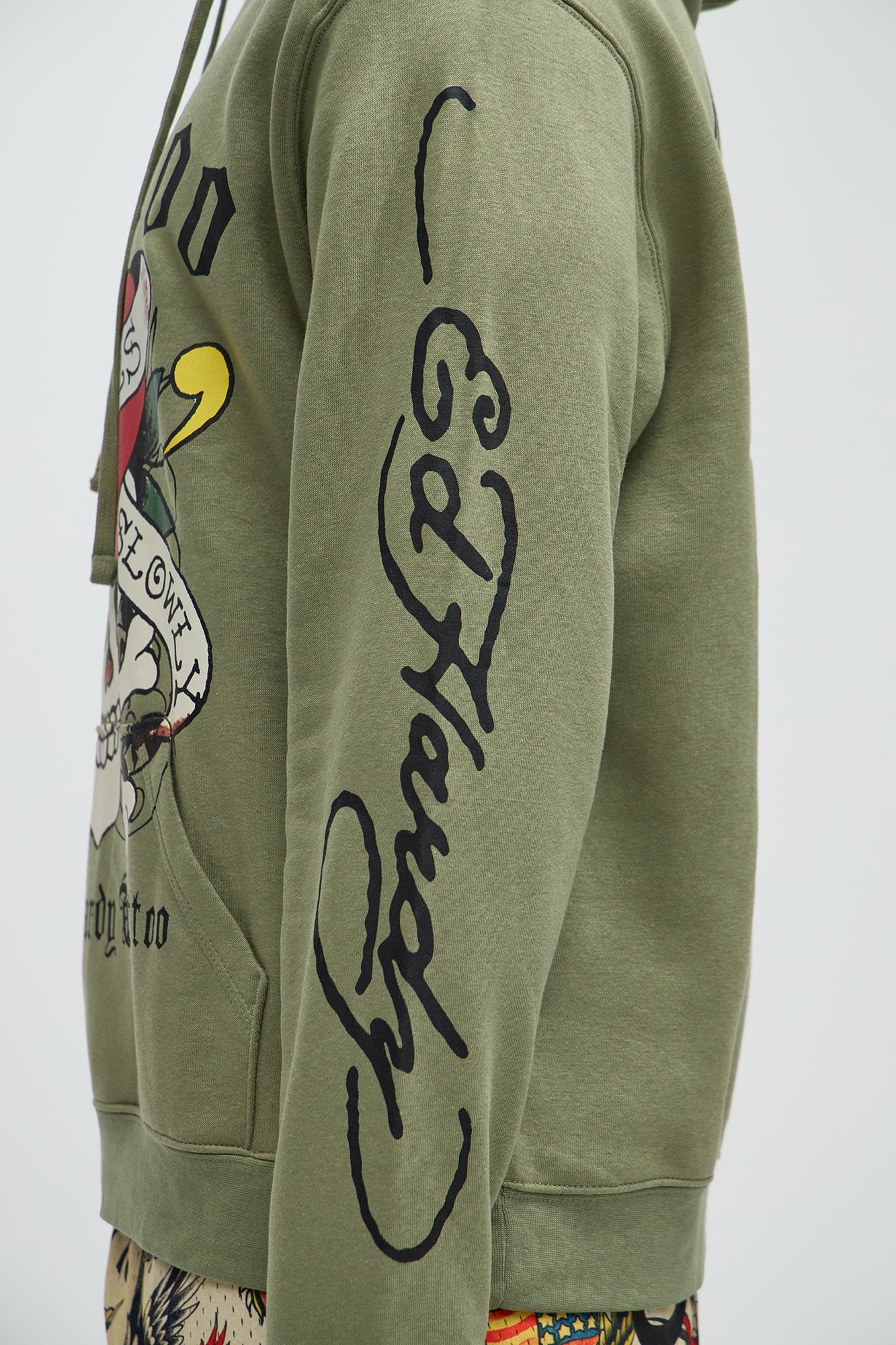 Ed Hardy Love Kills Olive Hoodie: Rock Your Style