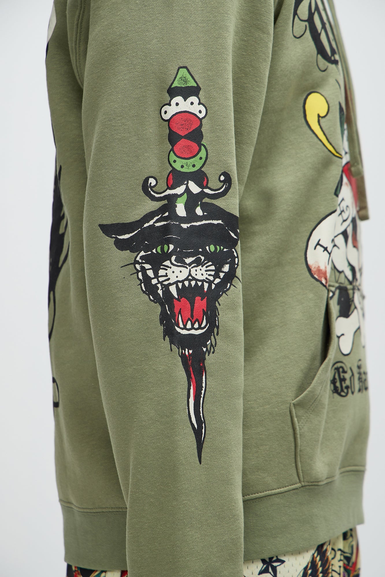 Ed Hardy Love Kills Olive Hoodie: Rock Your Style