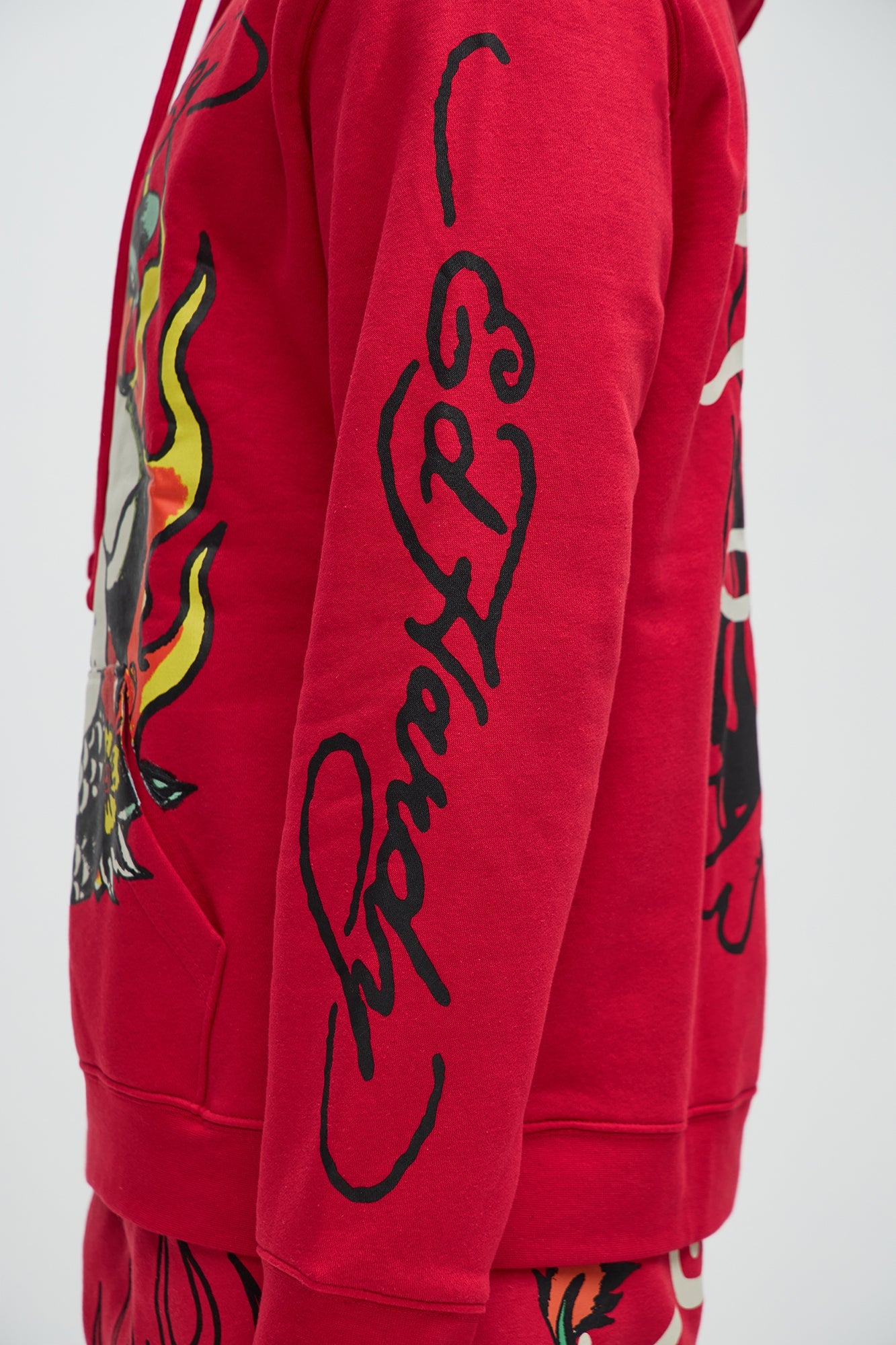 Flame Cobra Hoodie: Channeling Ed Hardy Vibes in Bold Red