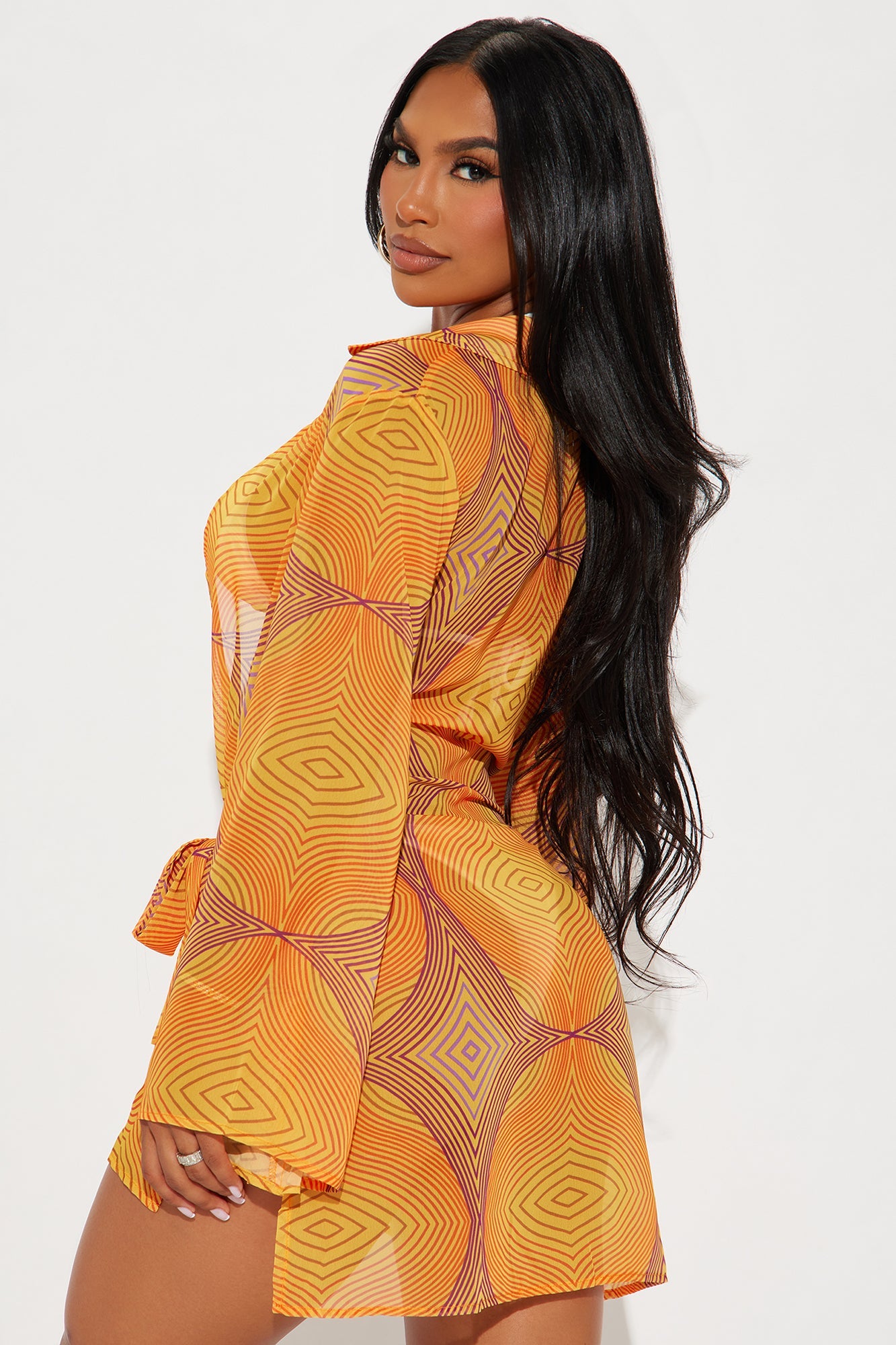 Beach Babe Full Cover In Orange