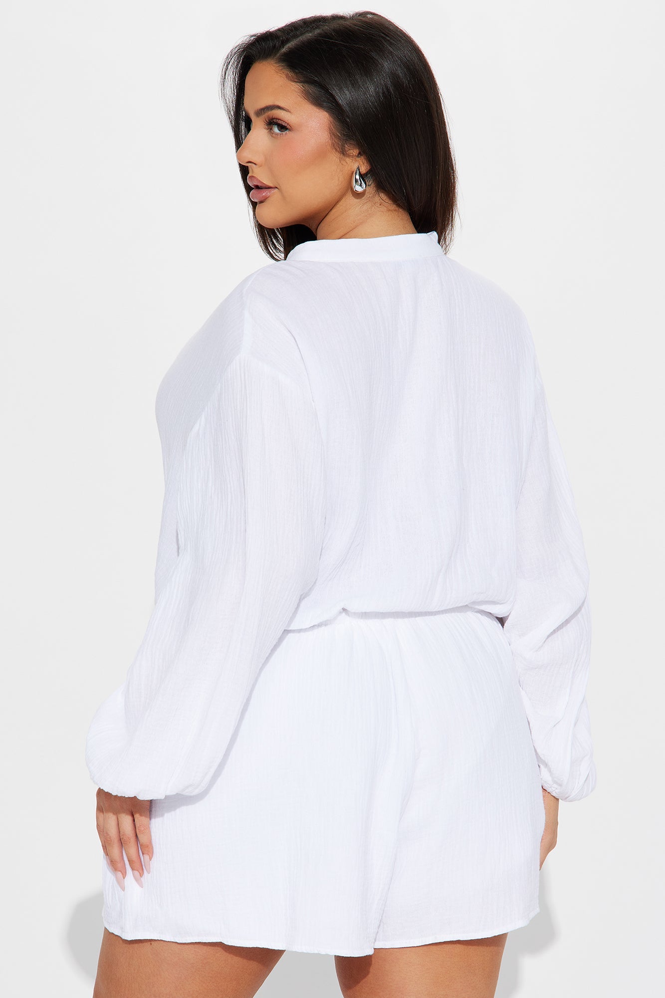Hello Romper In White