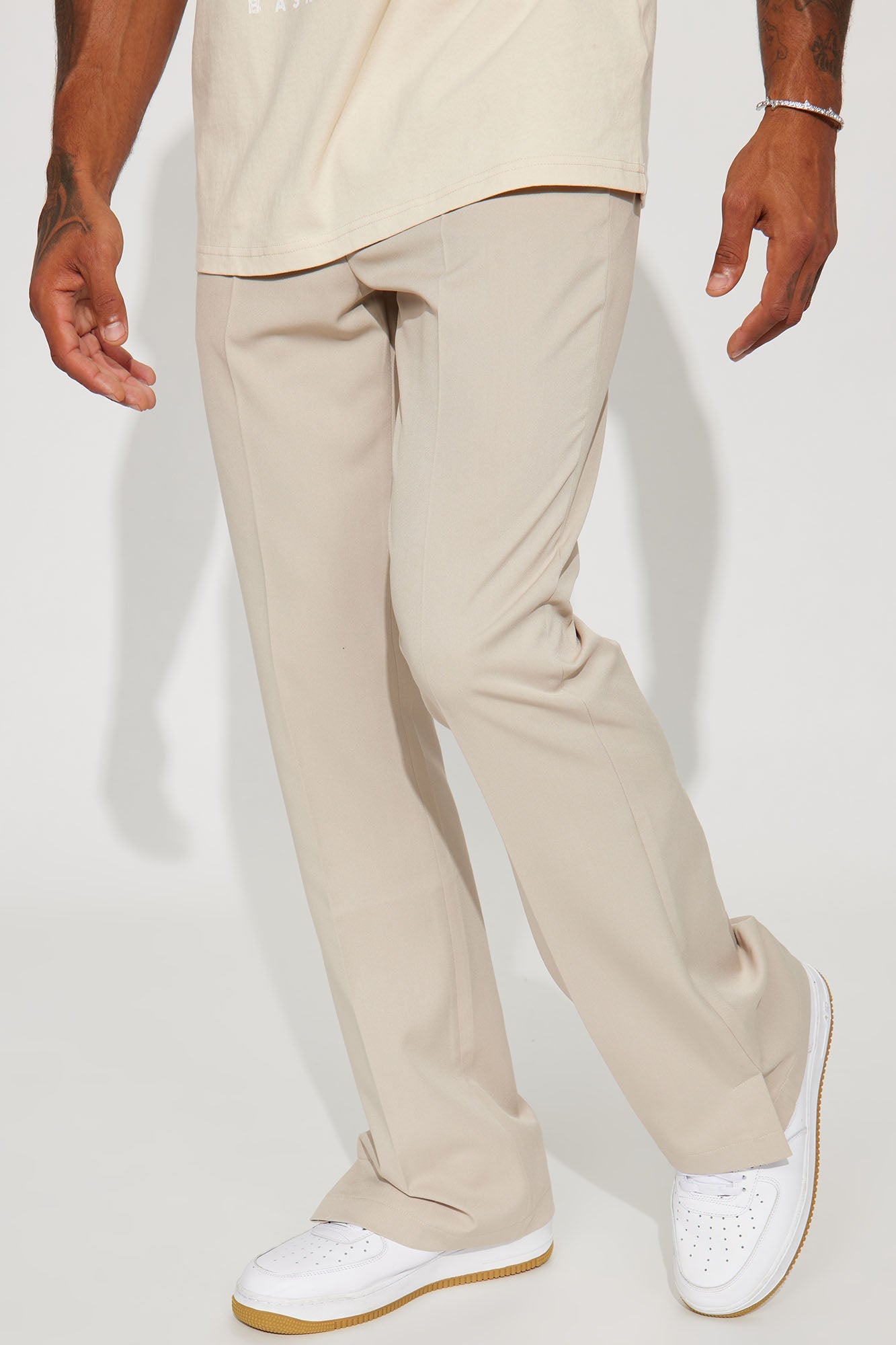 Effortlessly Chic: Don't Believe You Gab Slim Trouser in Tan
