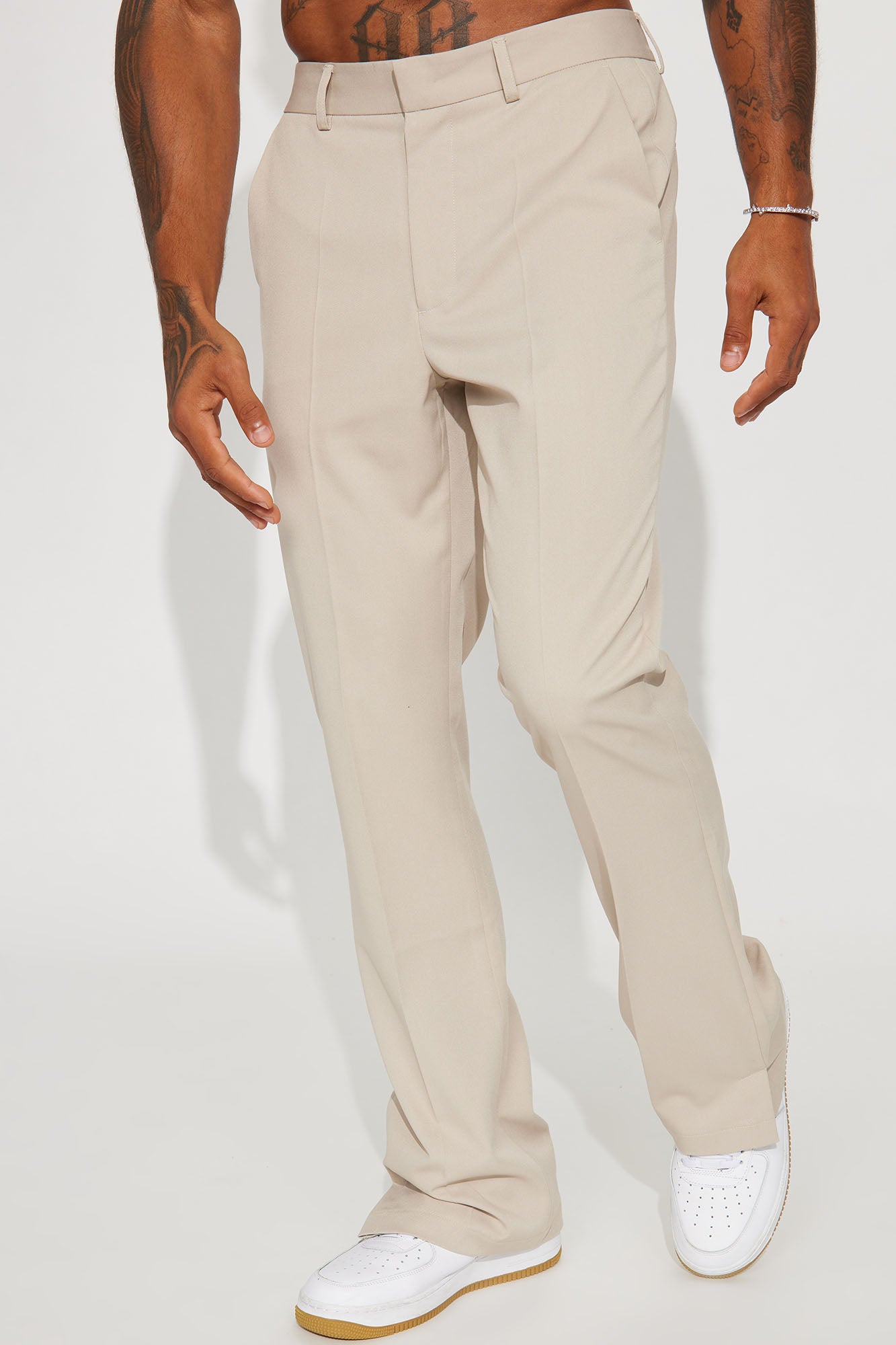 Effortlessly Chic: Don't Believe You Gab Slim Trouser in Tan