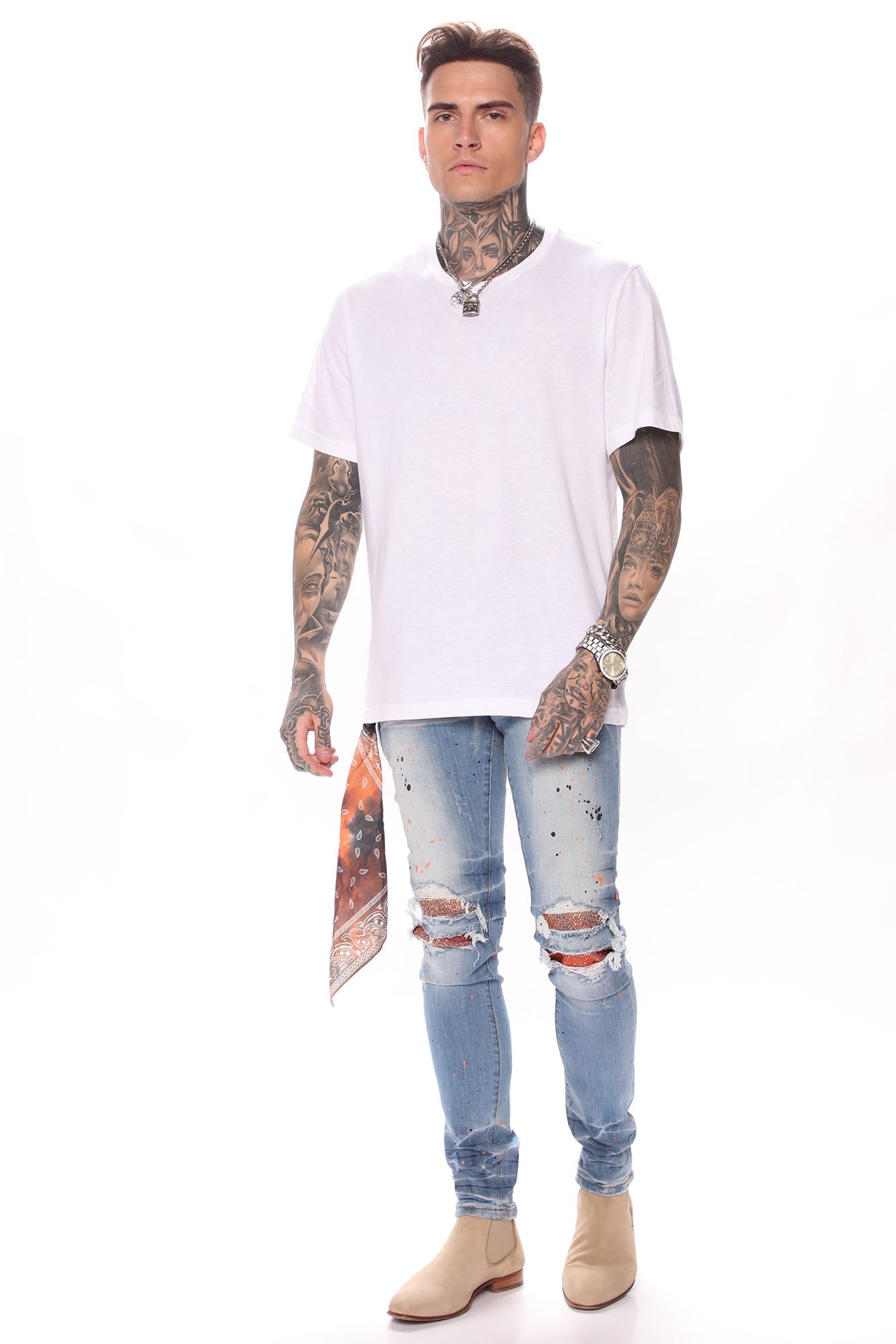 Essential Crew Tee: Classic White Staple for Every Wardrobe