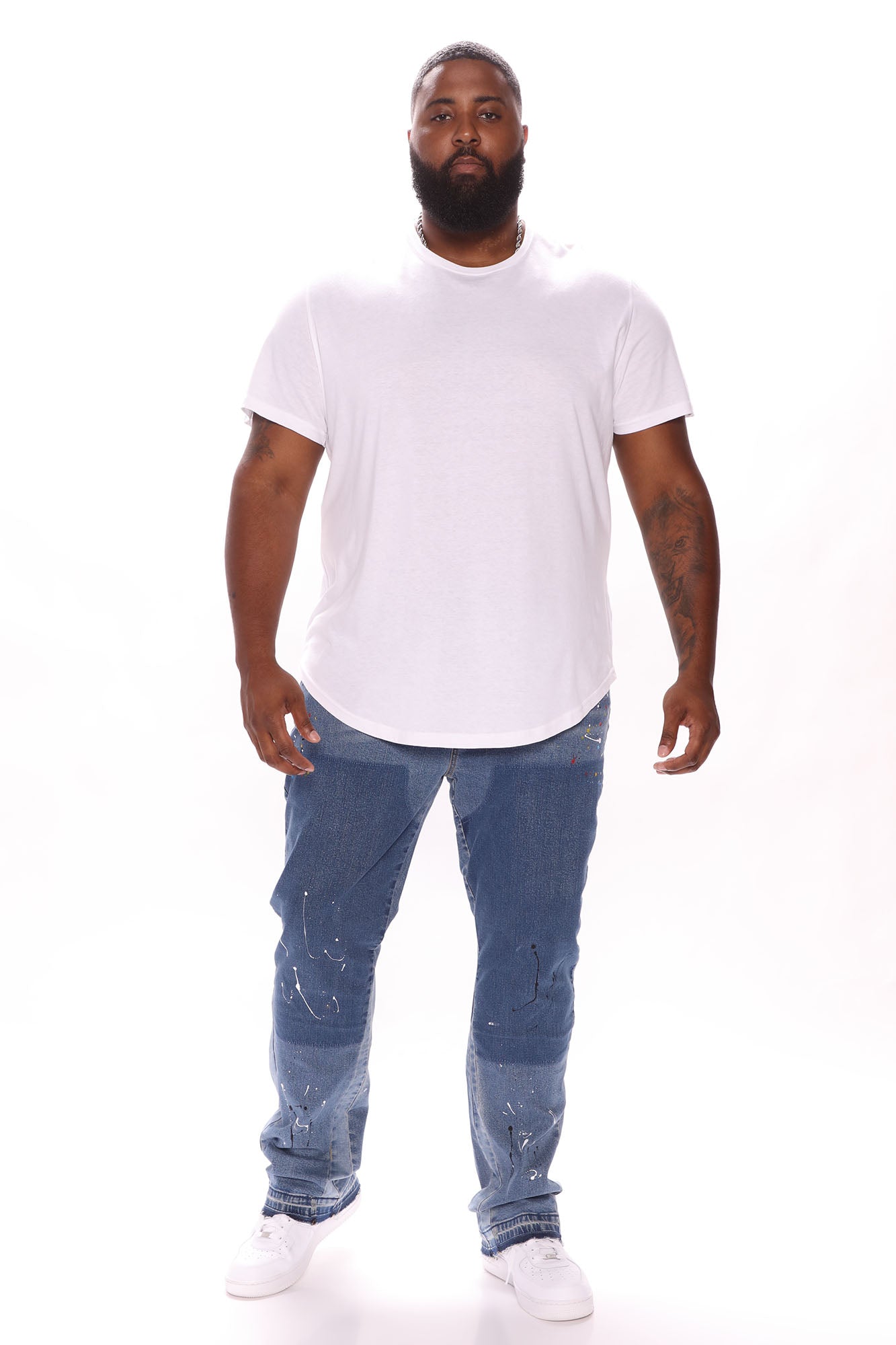Classic Elegance: The Essential Scallop Tee in White