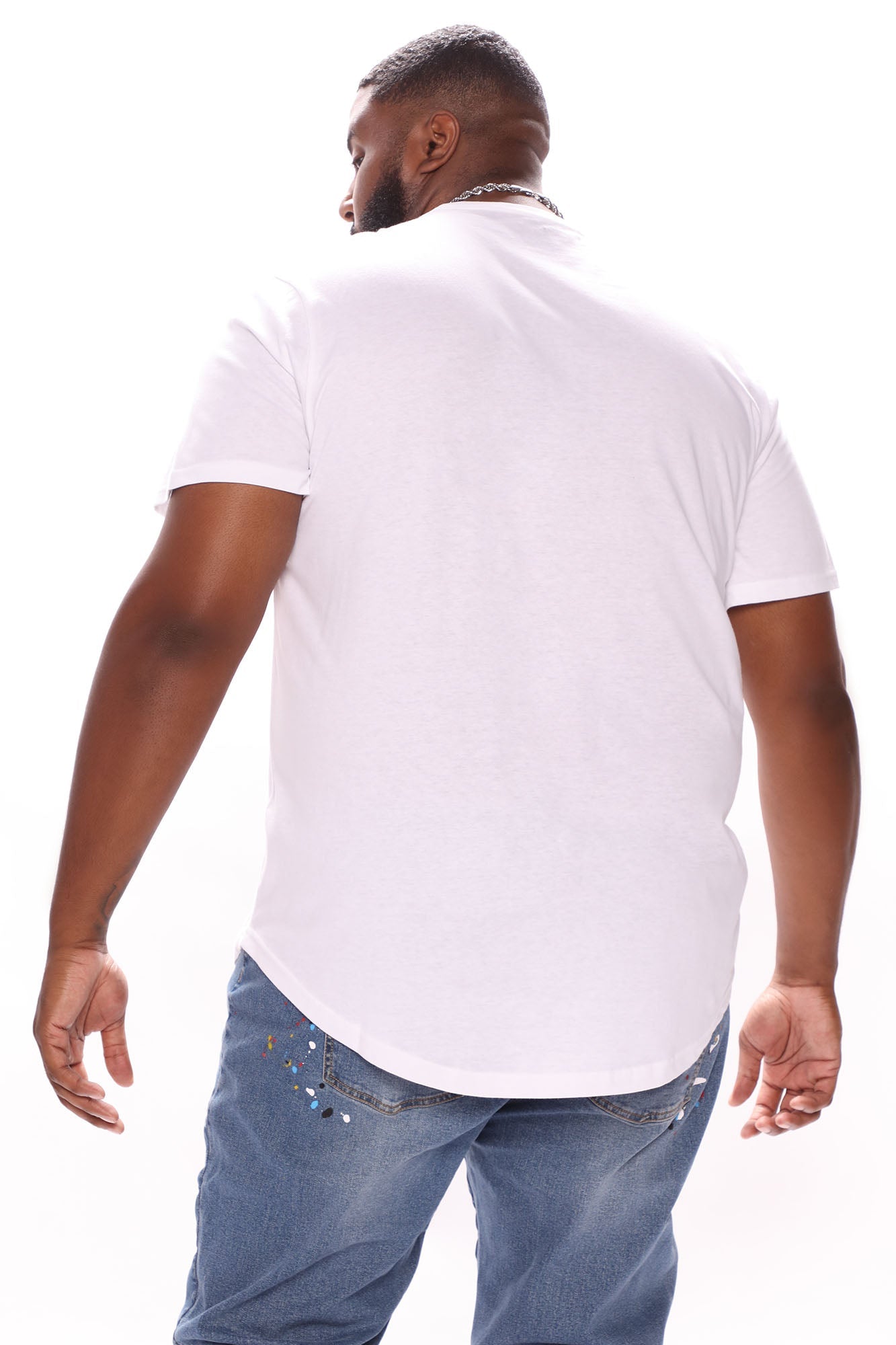 Classic Elegance: The Essential Scallop Tee in White