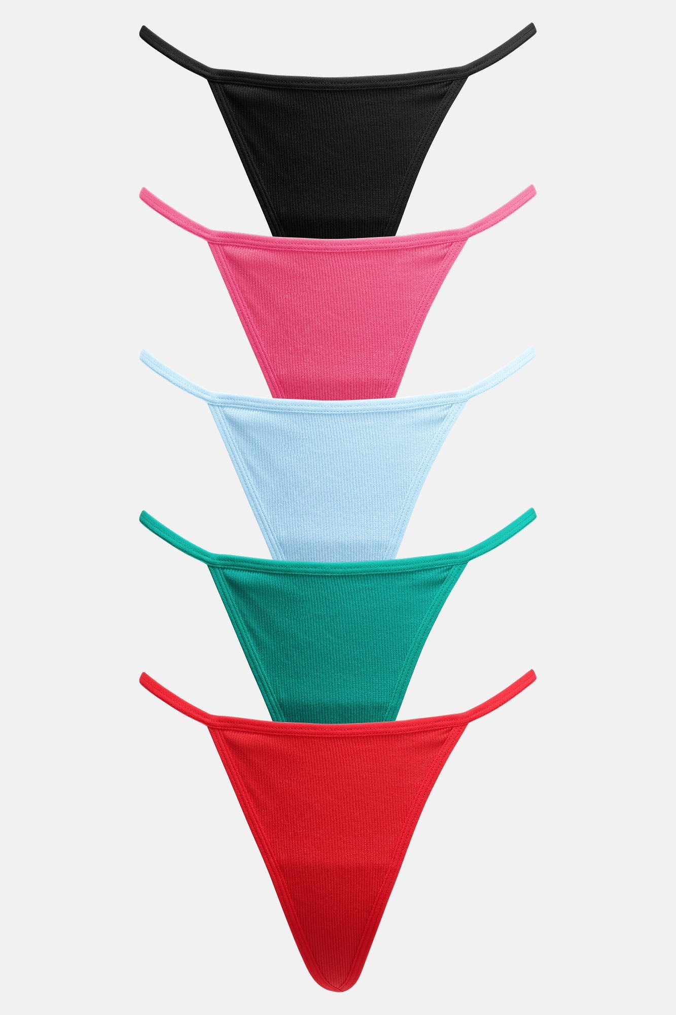 Sassy and Chic: Pink G String Panties 5-Pack for Your Favorite Mood