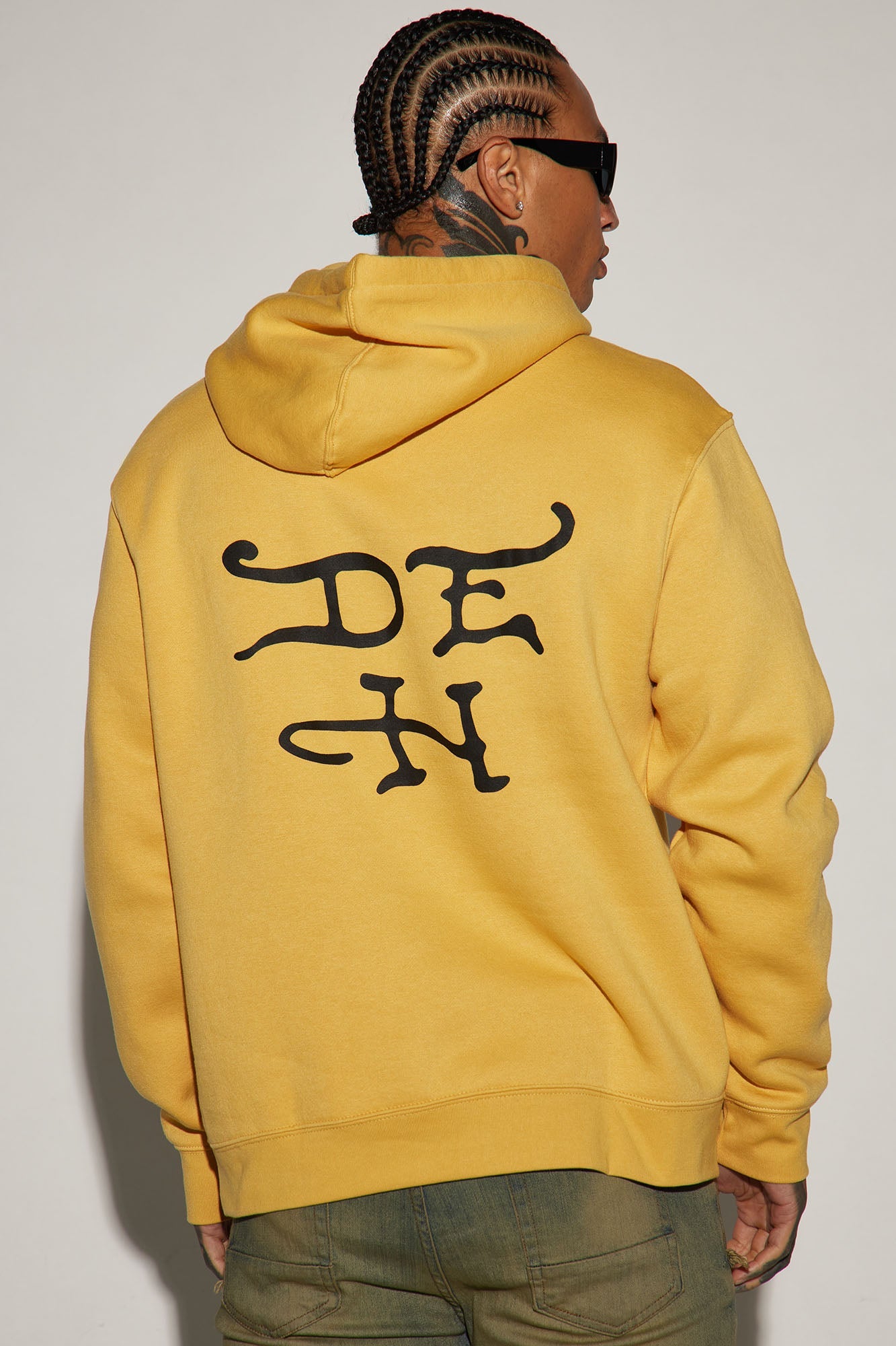 Trendy and Fierce: Ed Hardy Fire Tiger Hoodie in Yellow