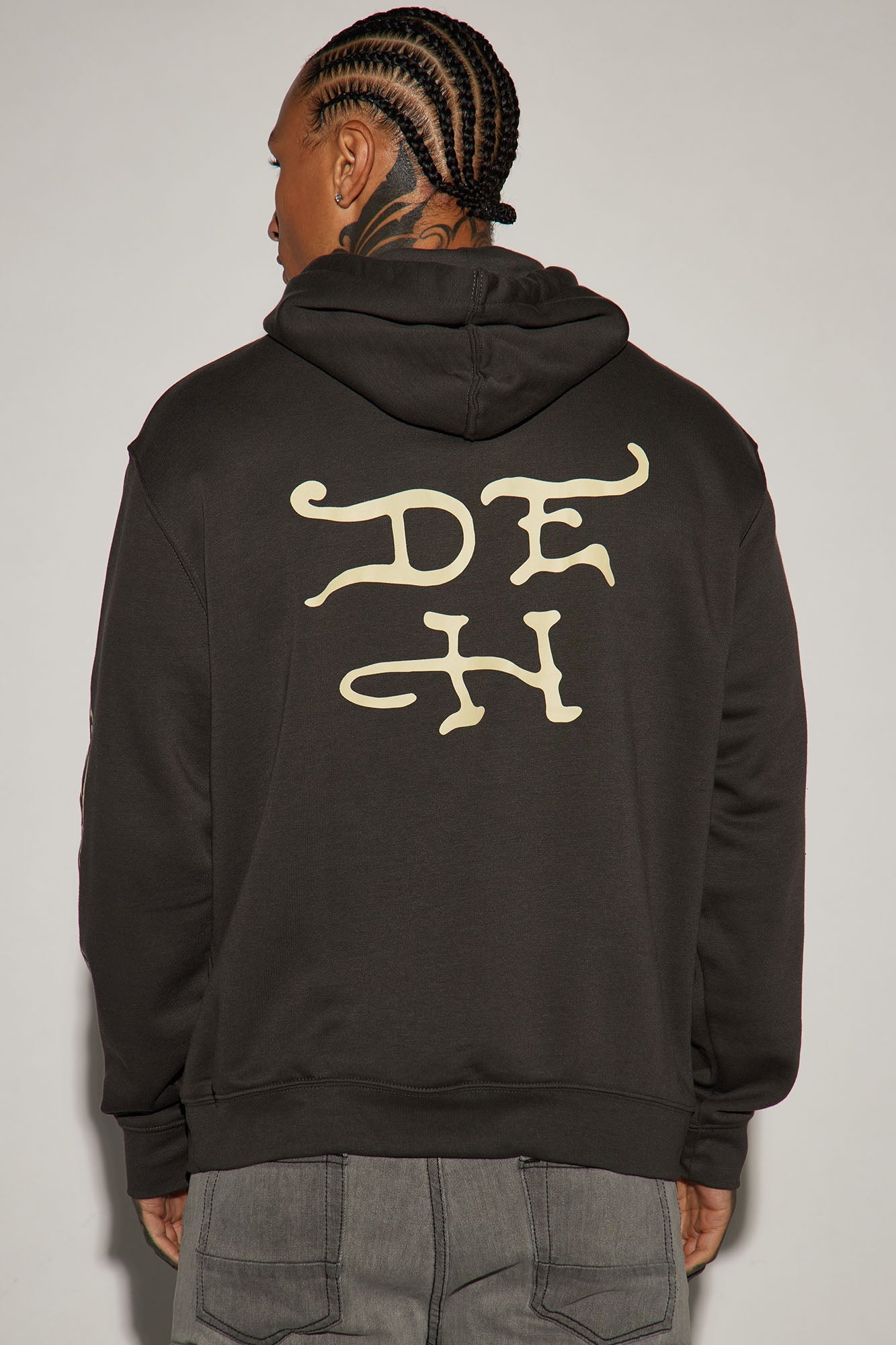 Ed Hardy Exploding Skull Hoodie in Charcoal – Rocker Chic Style