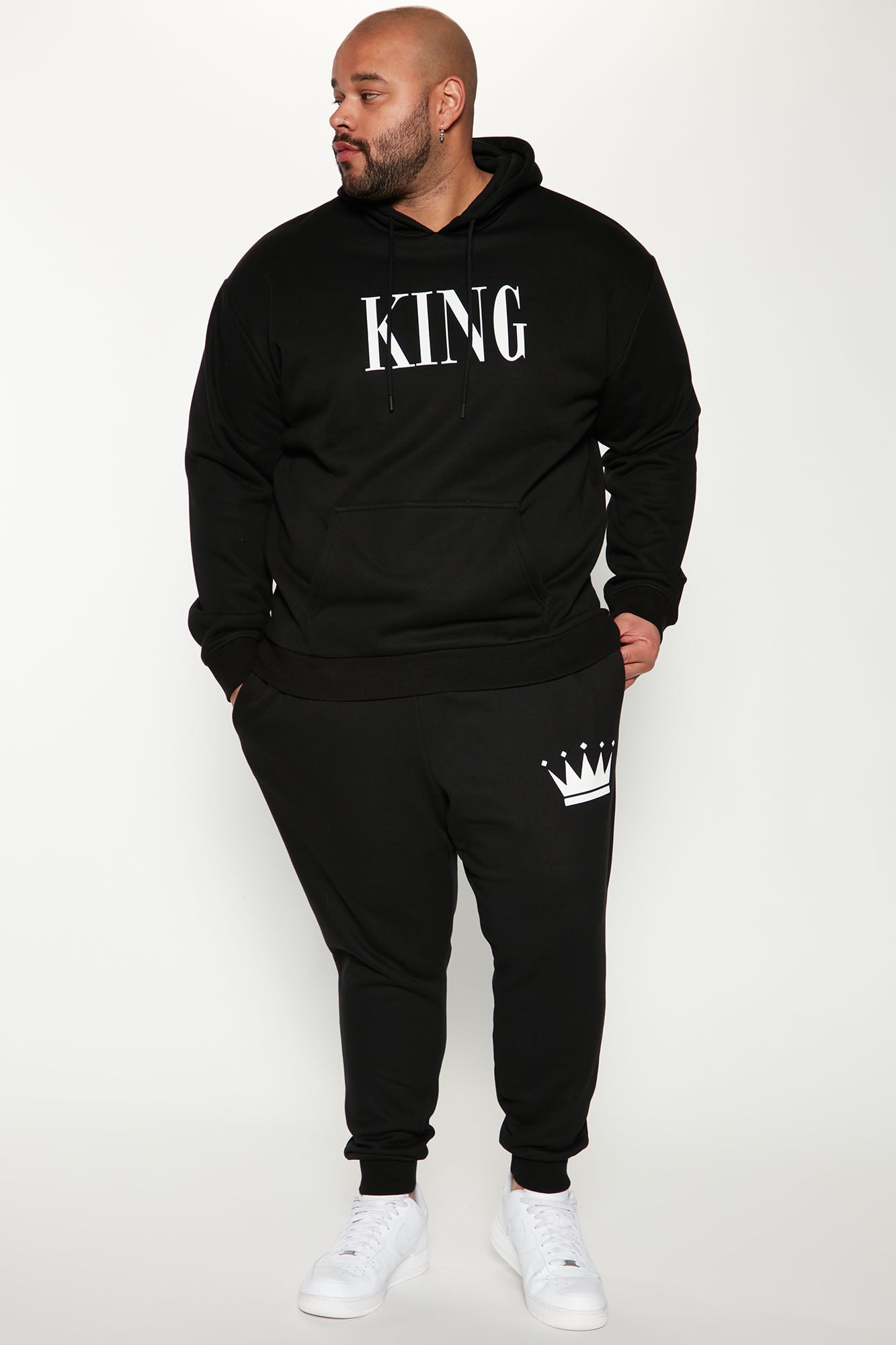 Stylish Crown Jogger in Black