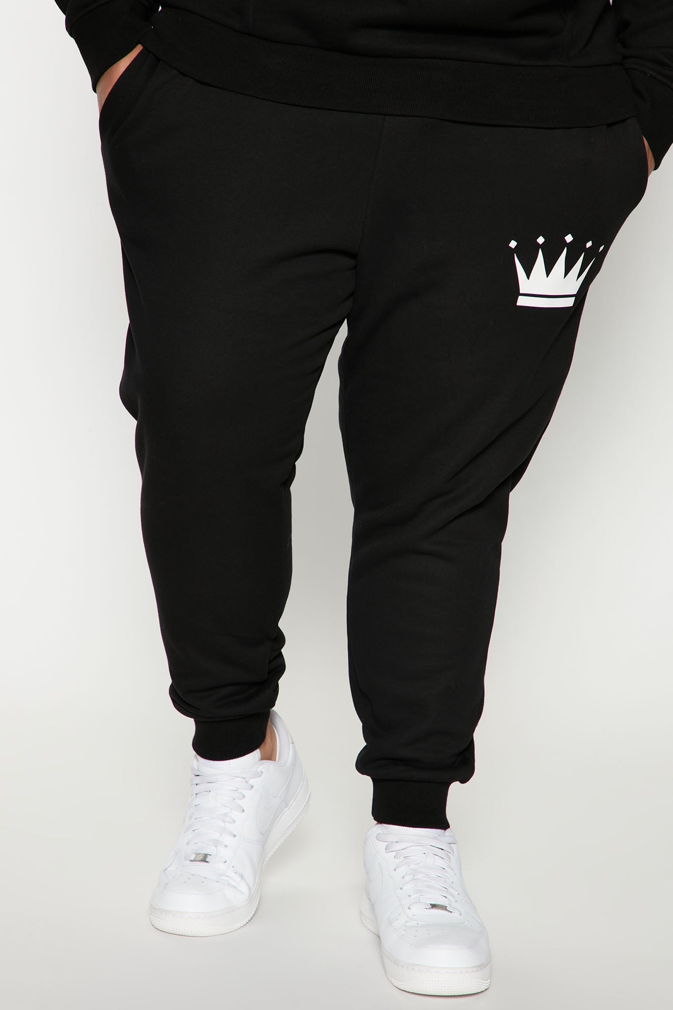 Stylish Crown Jogger in Black