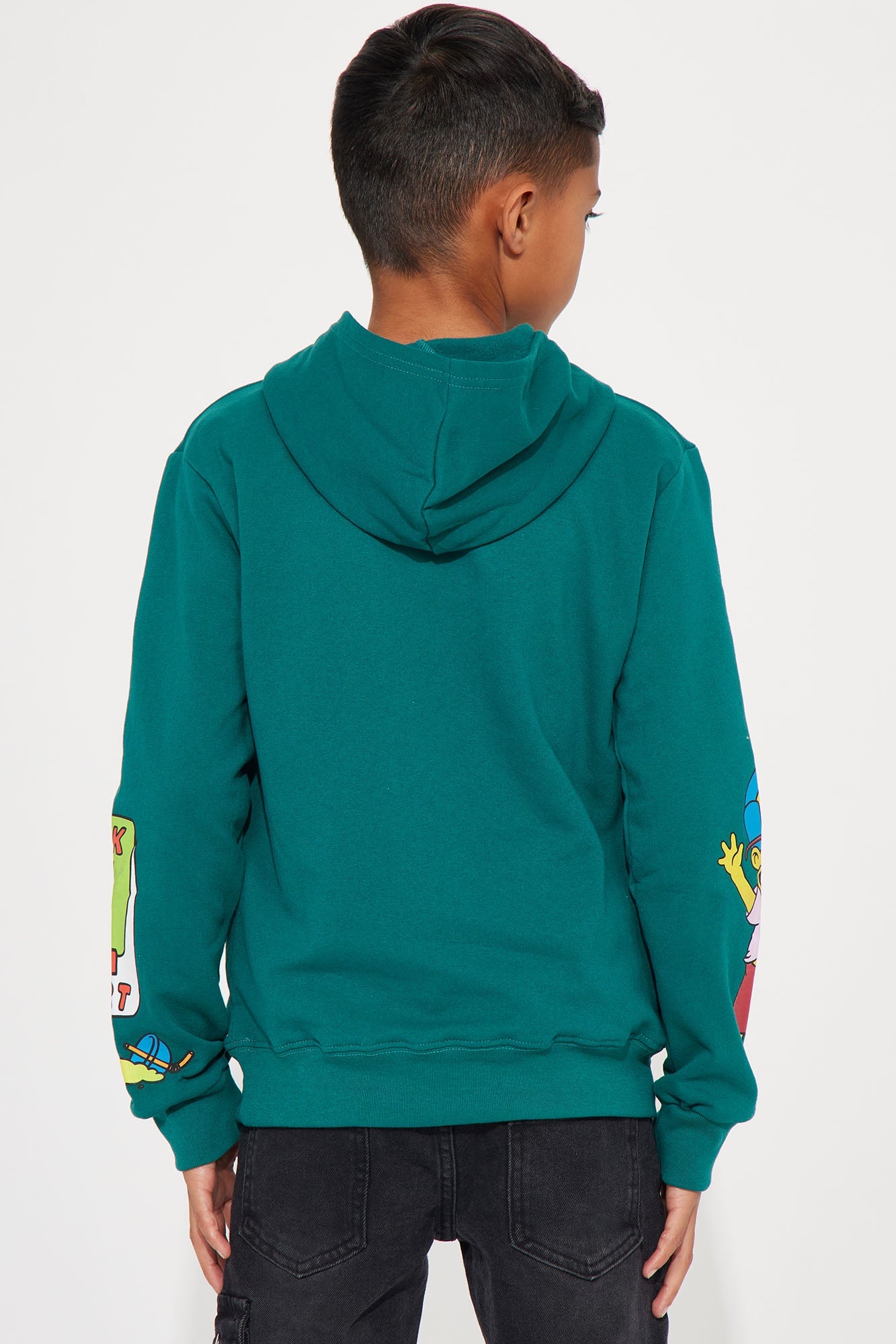 Turquoise Mini Simpsons Kwik-E-Mart Snacks Hoodie: Embrace the Springfield Style