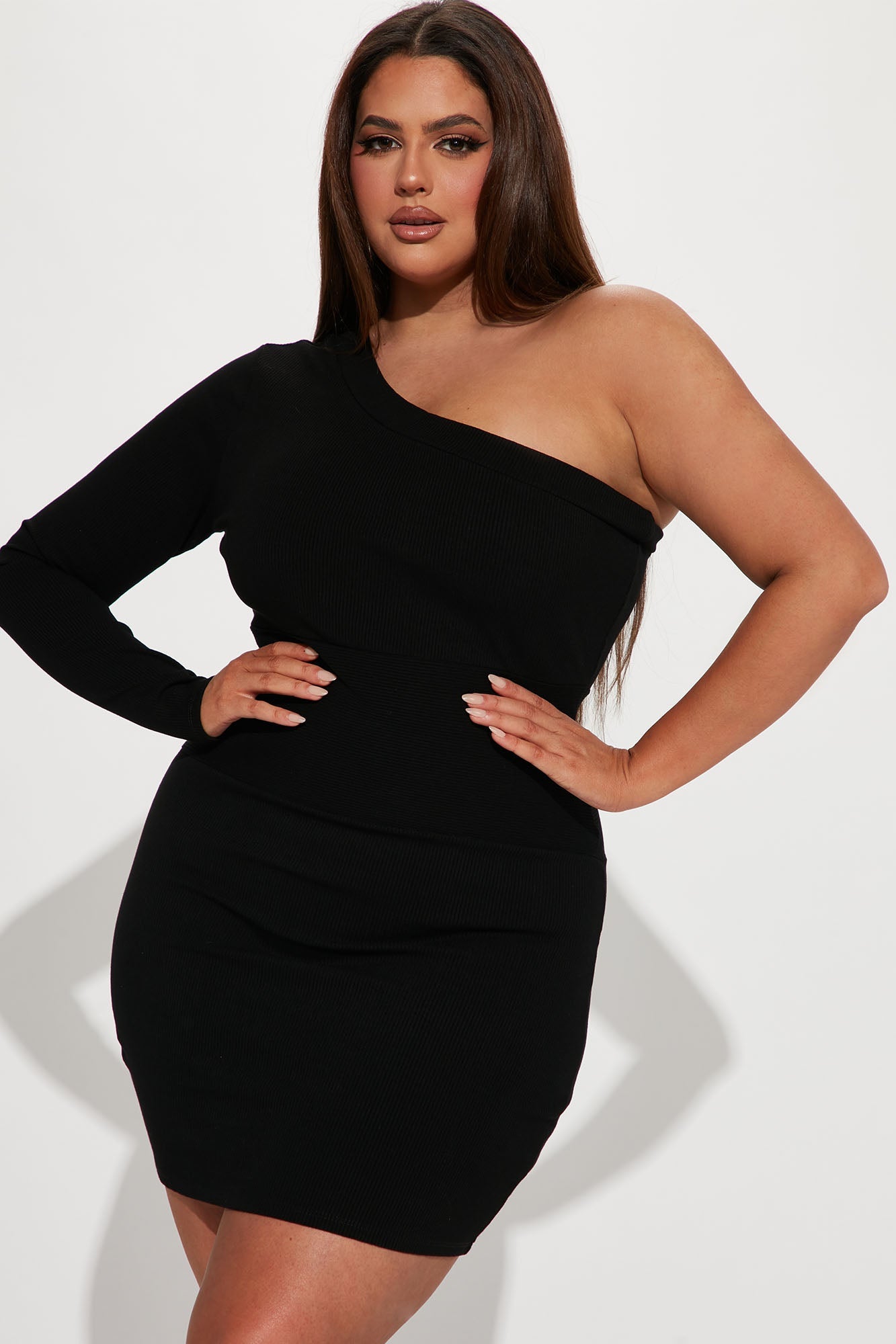 Jo Jo Snatched Mini Dress in Black