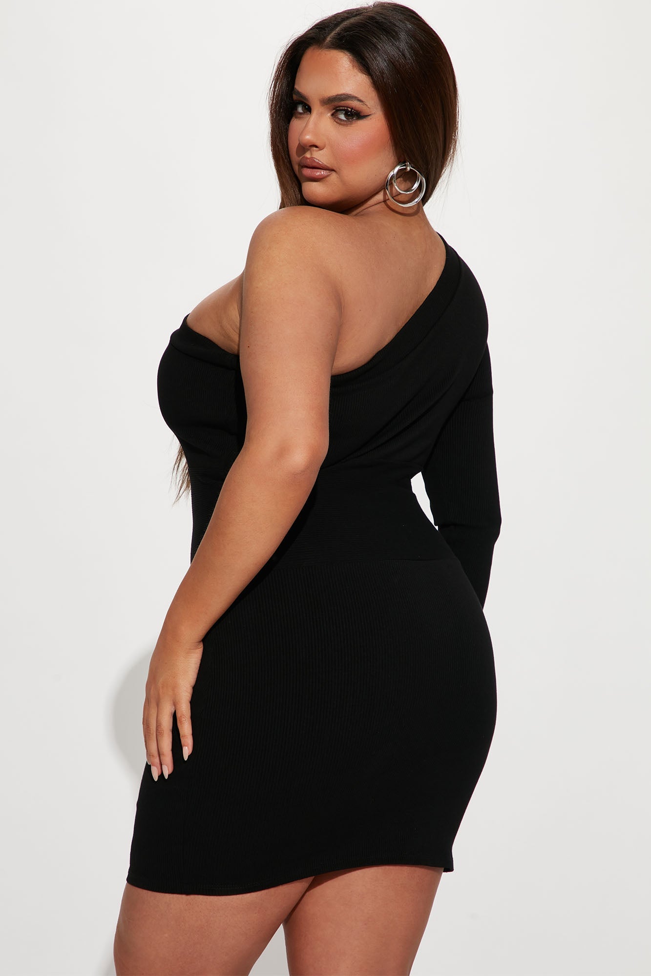 Jo Jo Snatched Mini Dress in Black