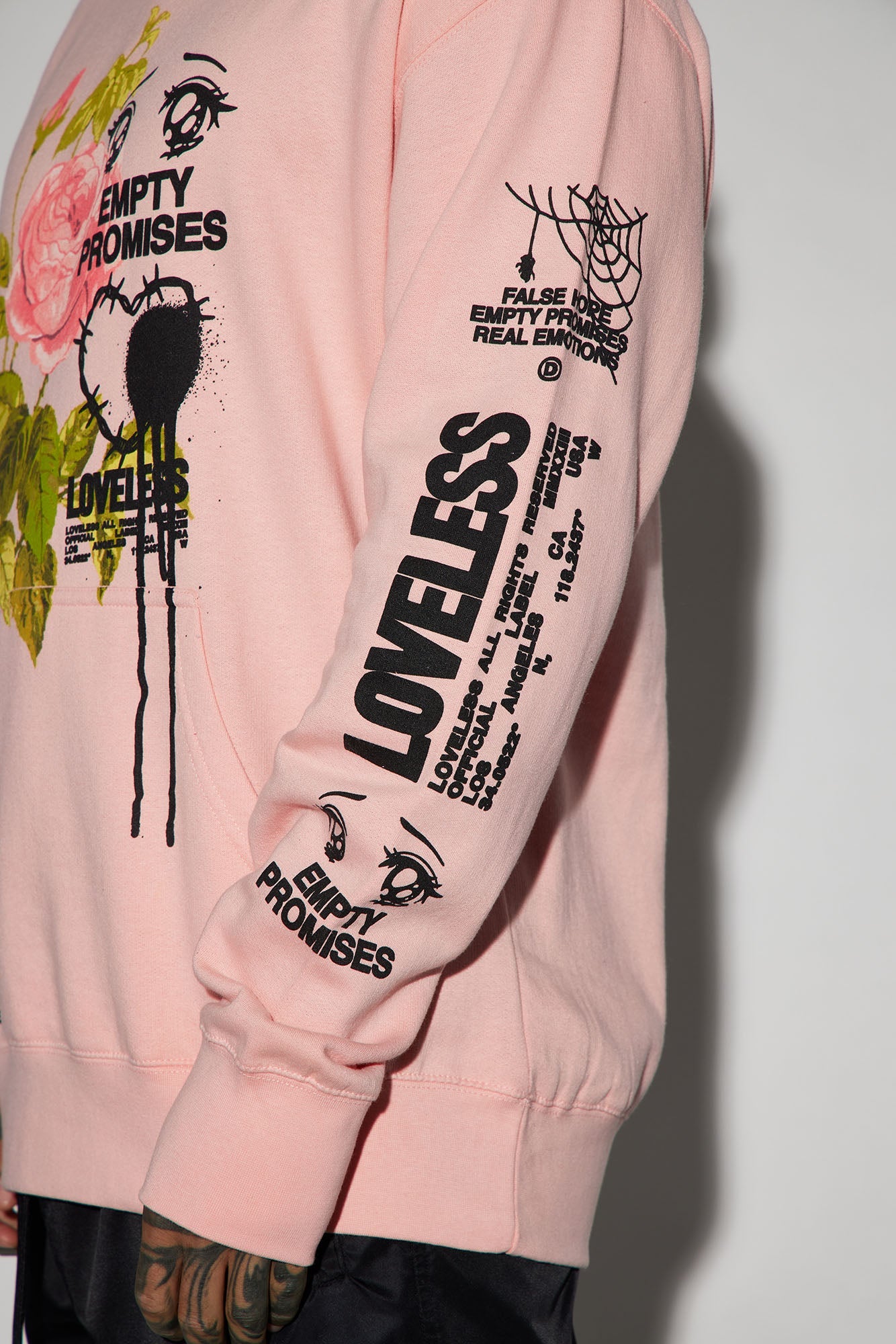 Empty Promises Hoodie in Pink: Stay Stylish and Cozy