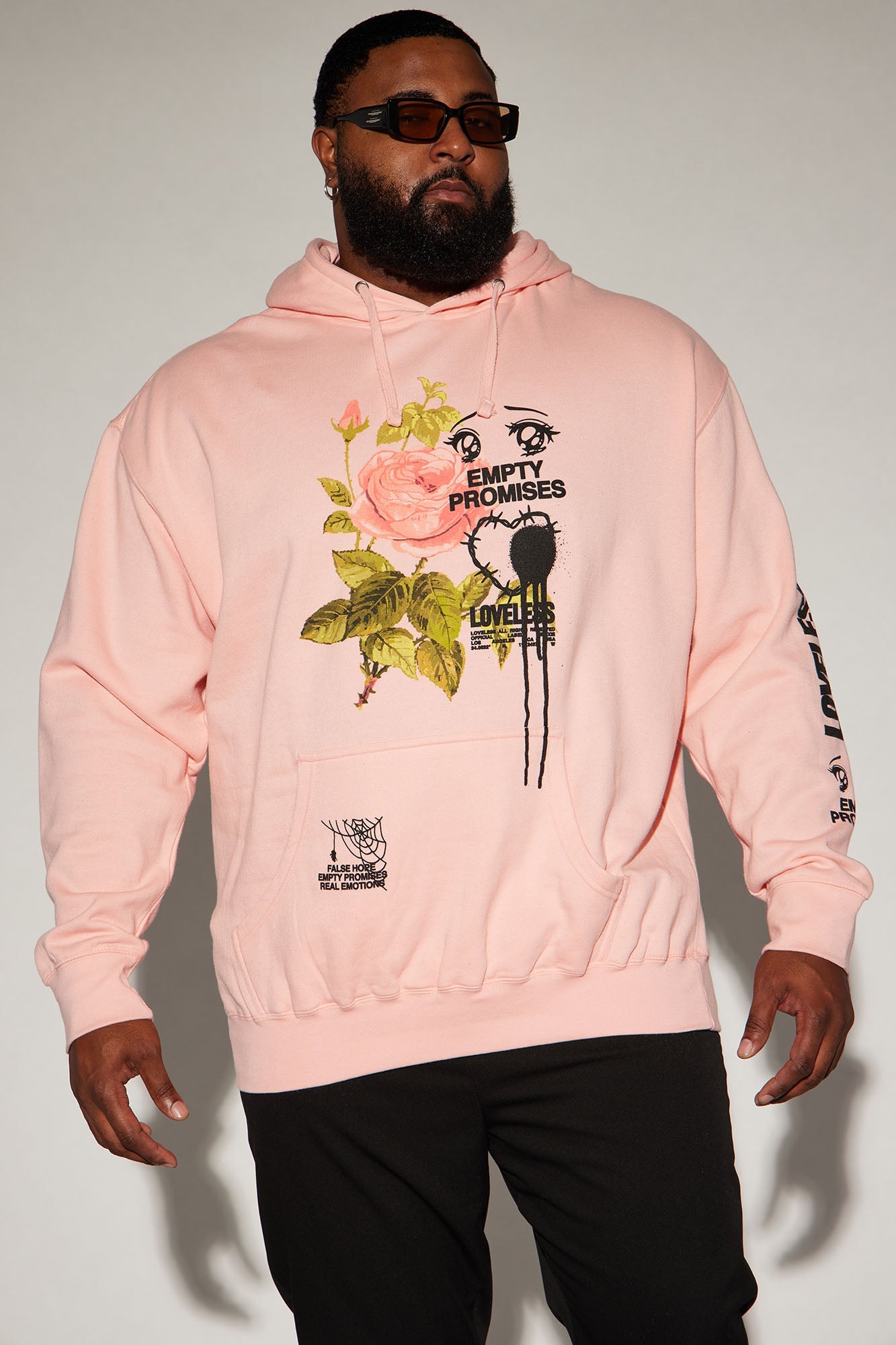 Empty Promises Hoodie in Pink: Stay Stylish and Cozy