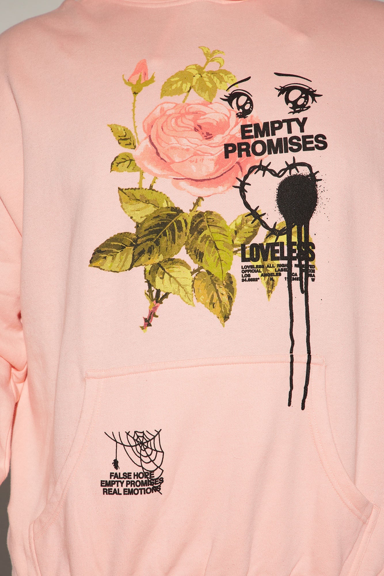 Empty Promises Hoodie in Pink: Stay Stylish and Cozy