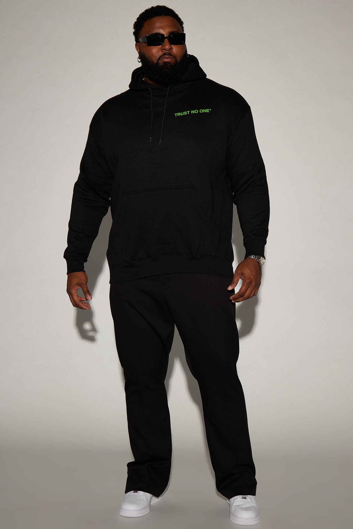 Slither into Style: Beware of Snakes Hoodie in Black