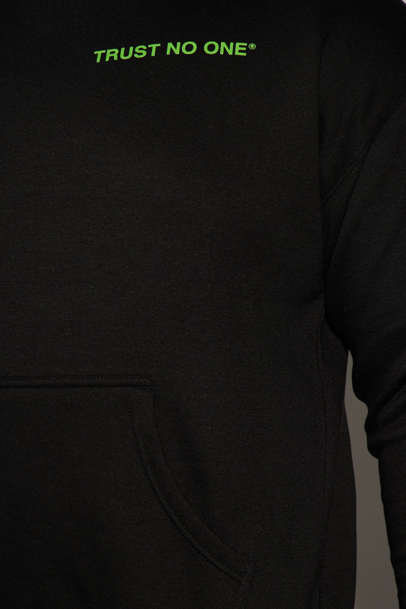 Slither into Style: Beware of Snakes Hoodie in Black