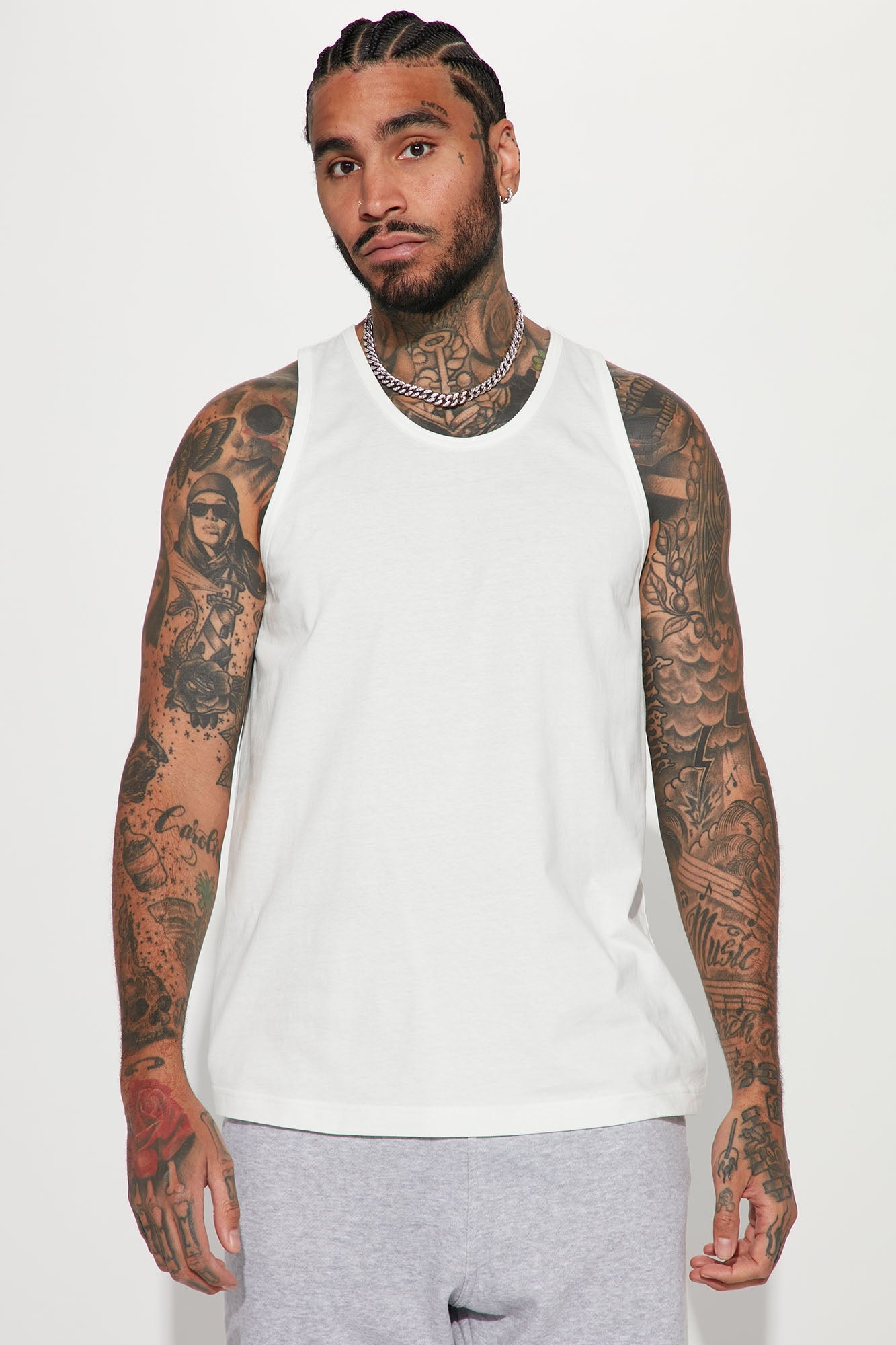 Classic Staple: Essential White Tank Top