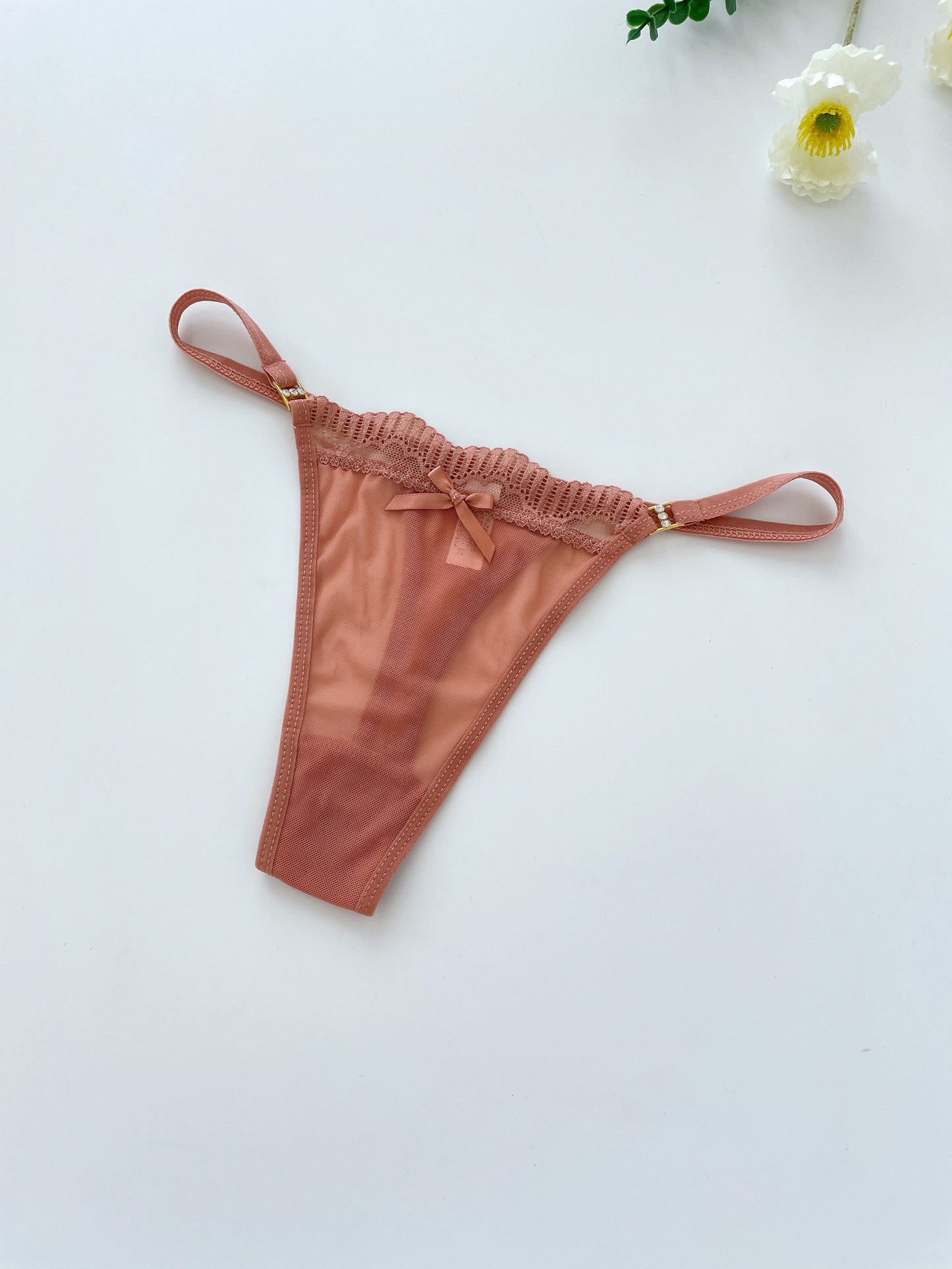 8 pc. Solid Seamless Mesh Semi Sheer Thongs: Sexy Comfy Breathable Stretchy Intimate Panties