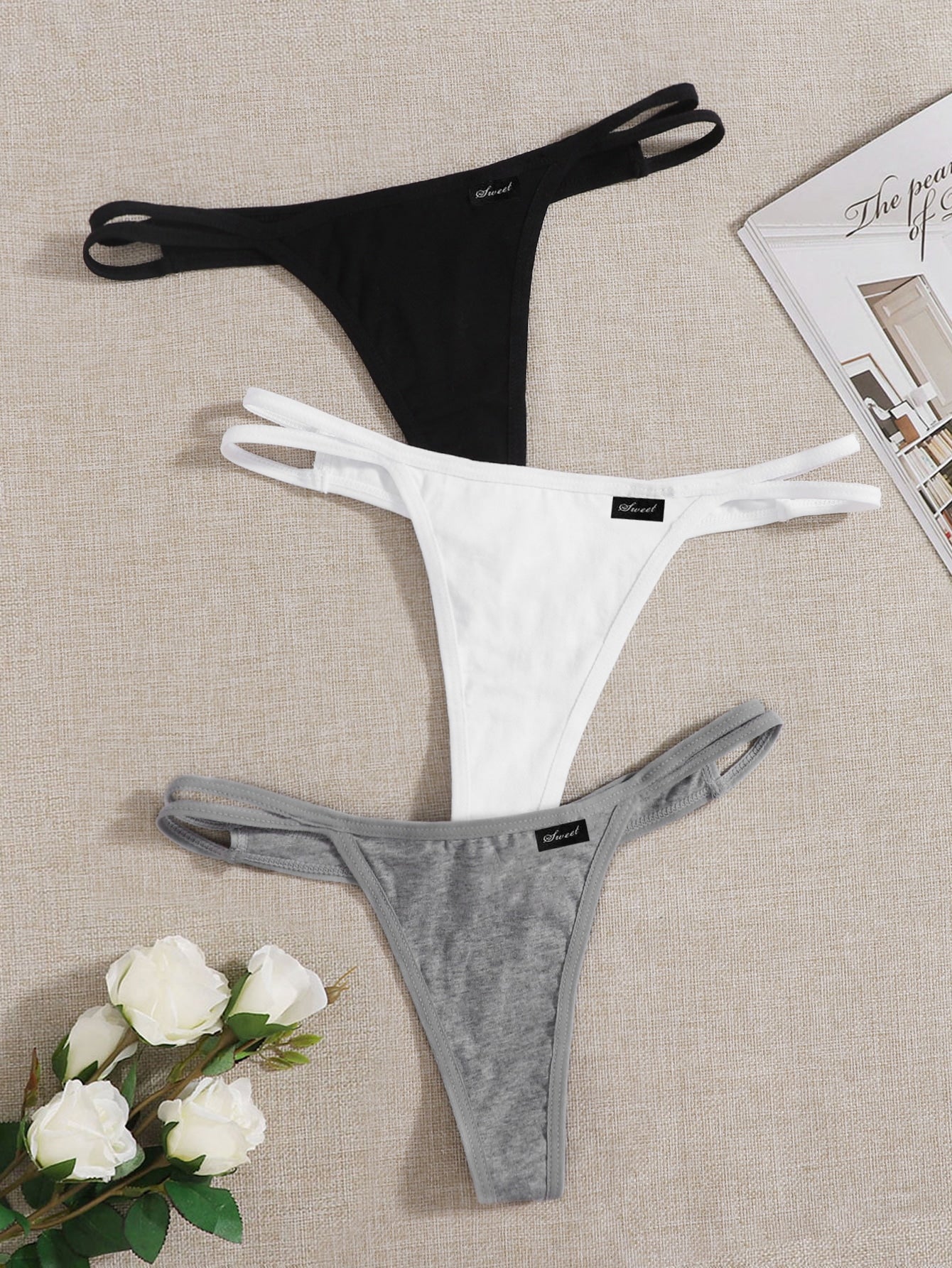 3pack Label Detail Panty