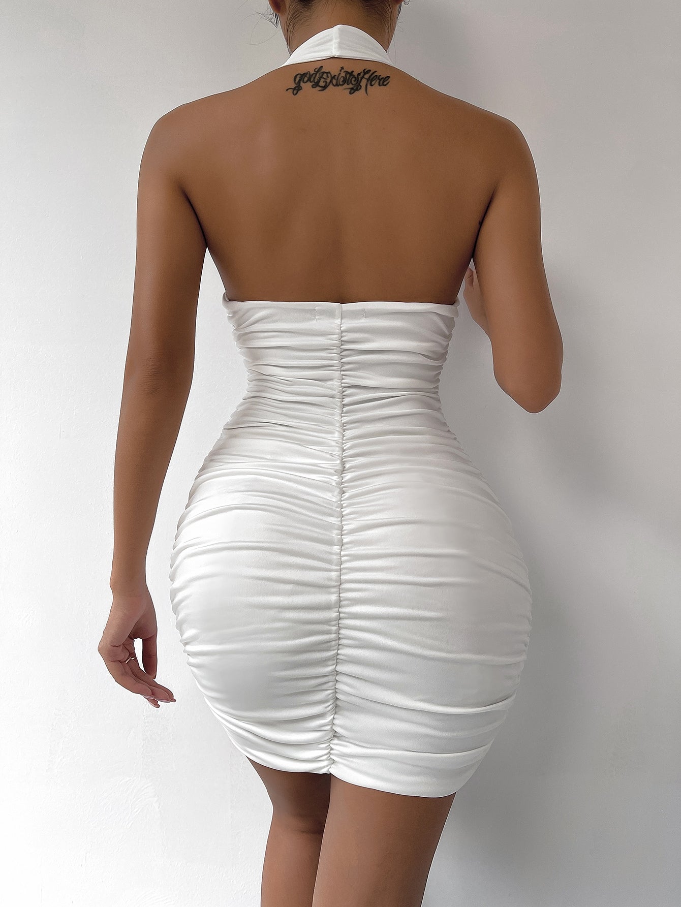 Backless Halter Bodycon
