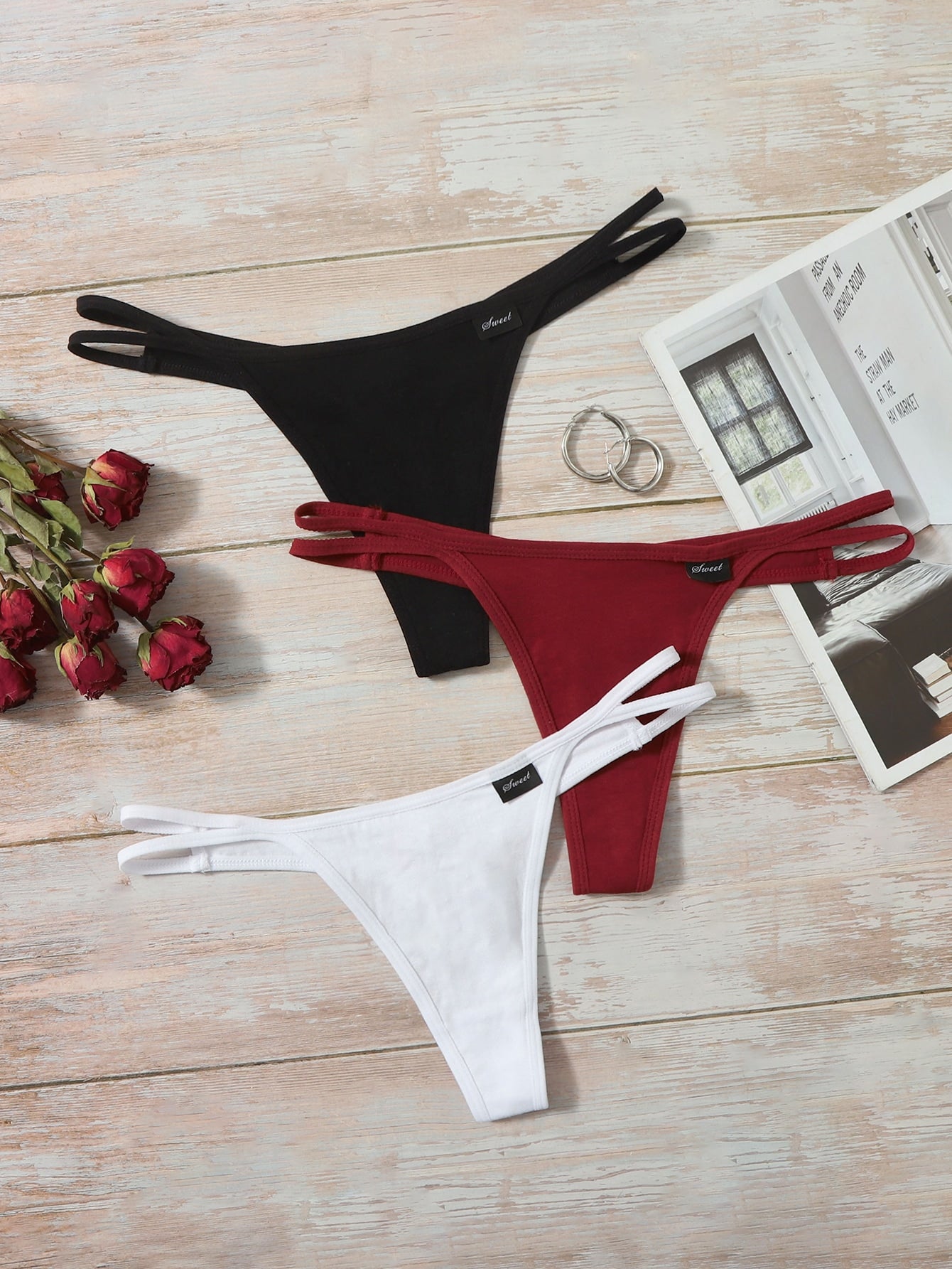 3pack Label Detail Panty