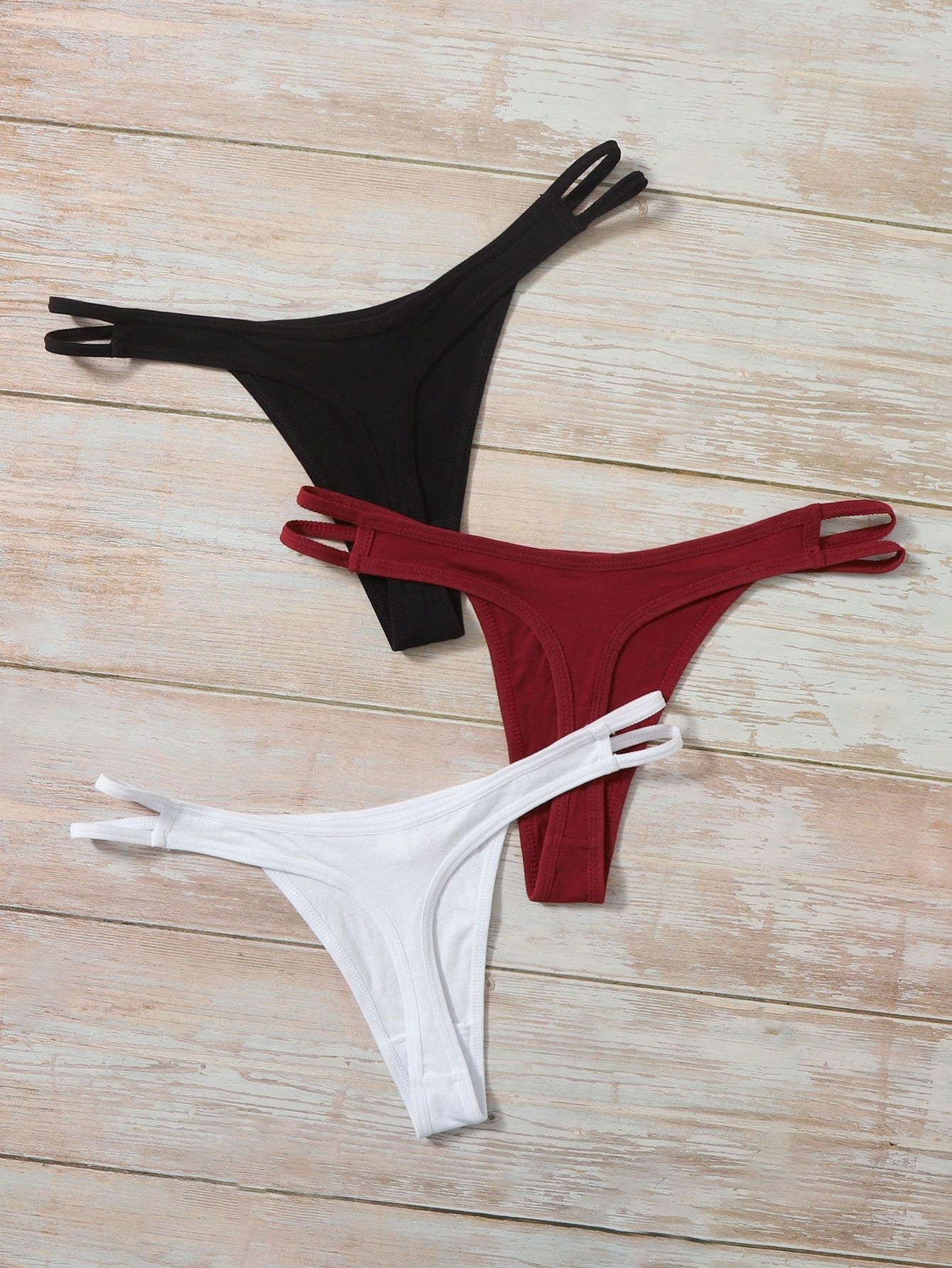 3pack Label Detail Panty