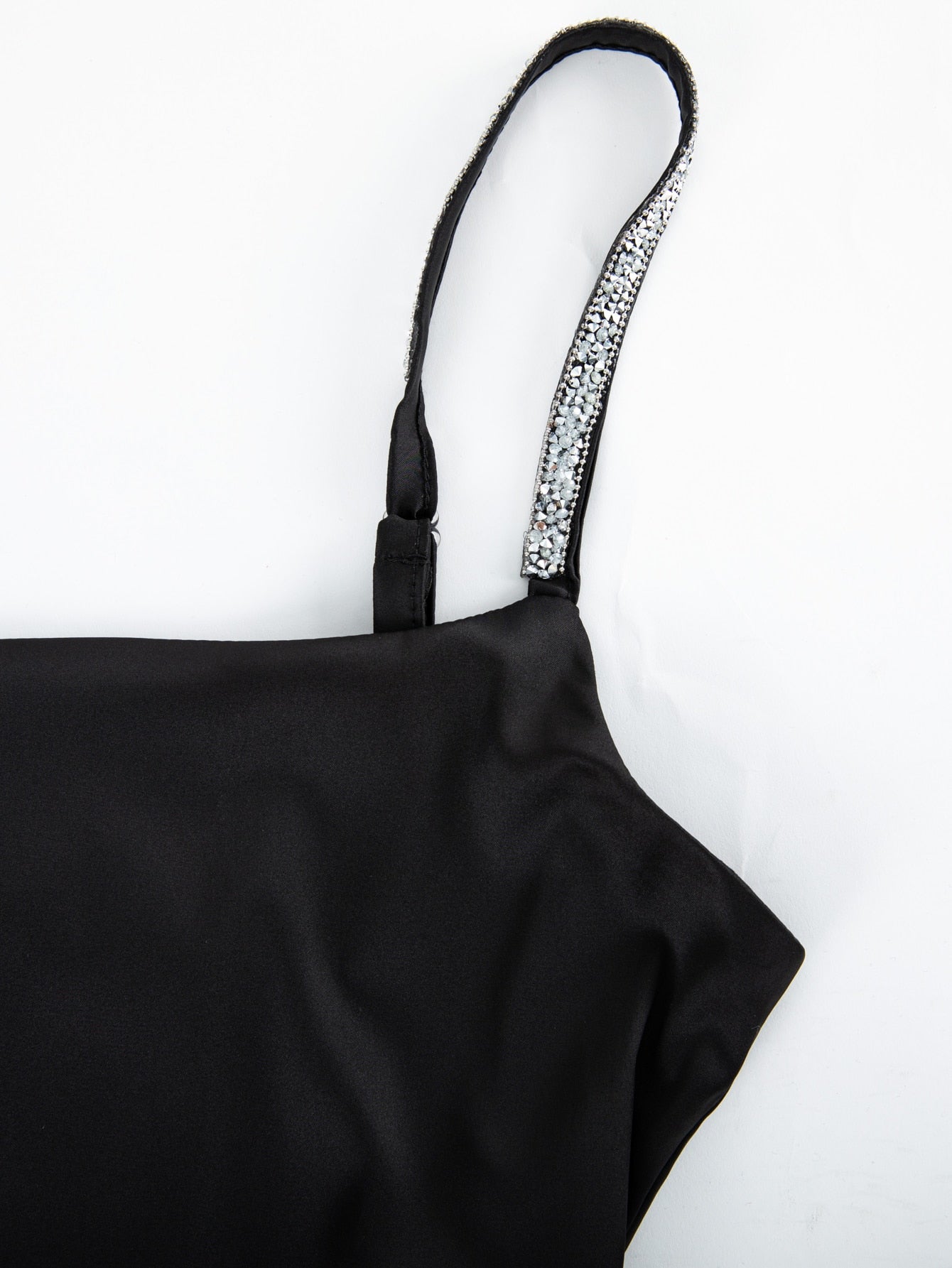 Jo Jo Bling Strap Satin Cami Bodycon Dress