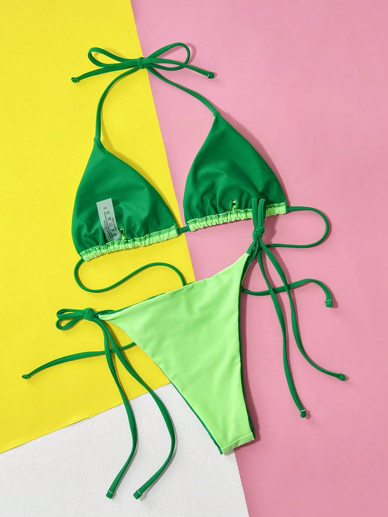 Ladies Halter Strap 2 Piece Swimsuit