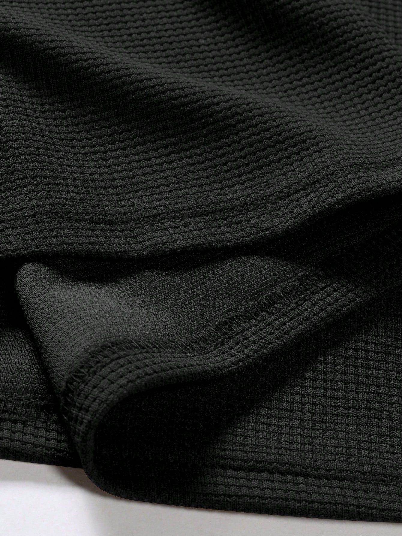 Men's Two Tone Quarter Zip Polo Shirt
