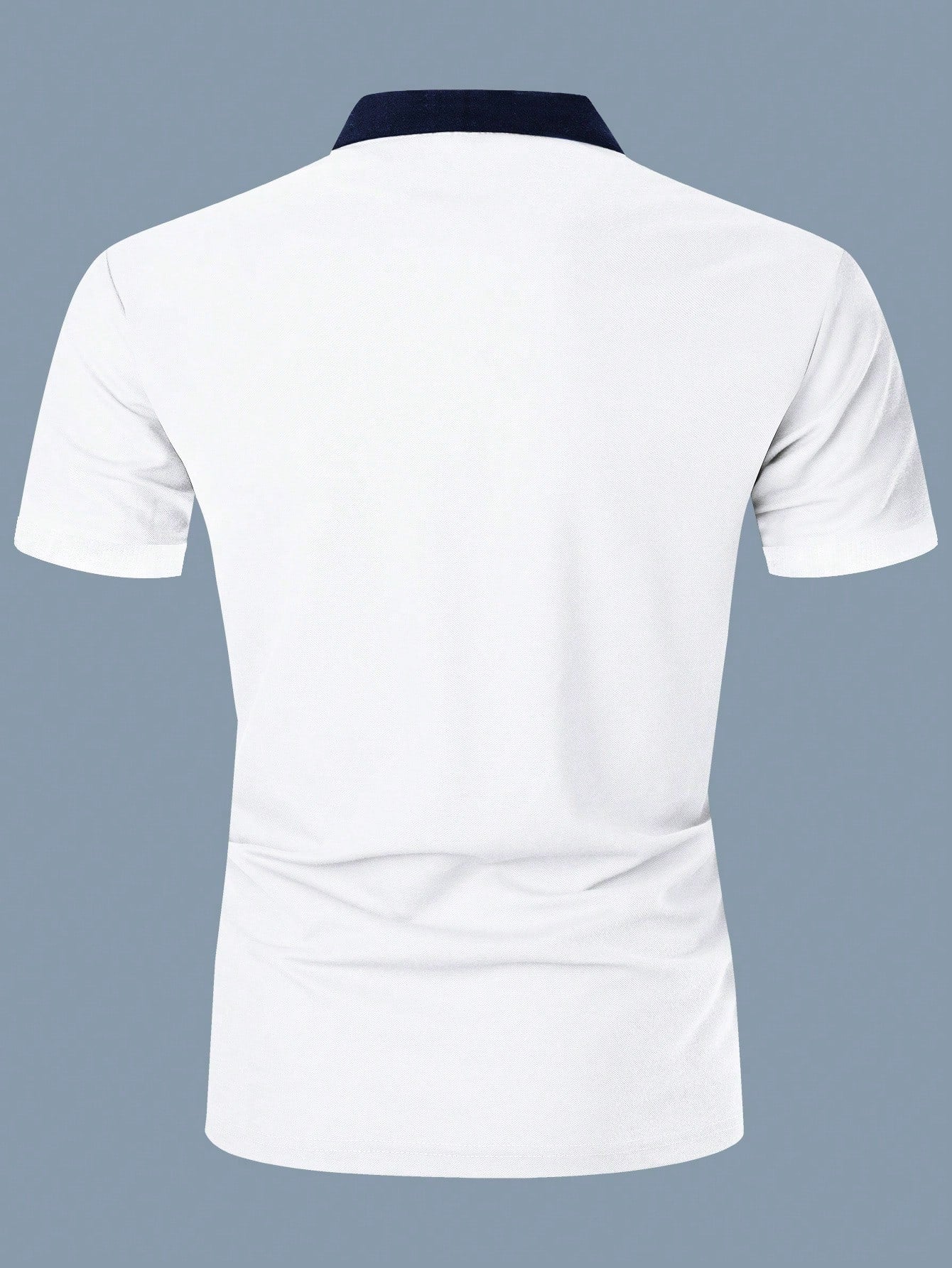 Stylish Two Tone Men's Polo Shirt