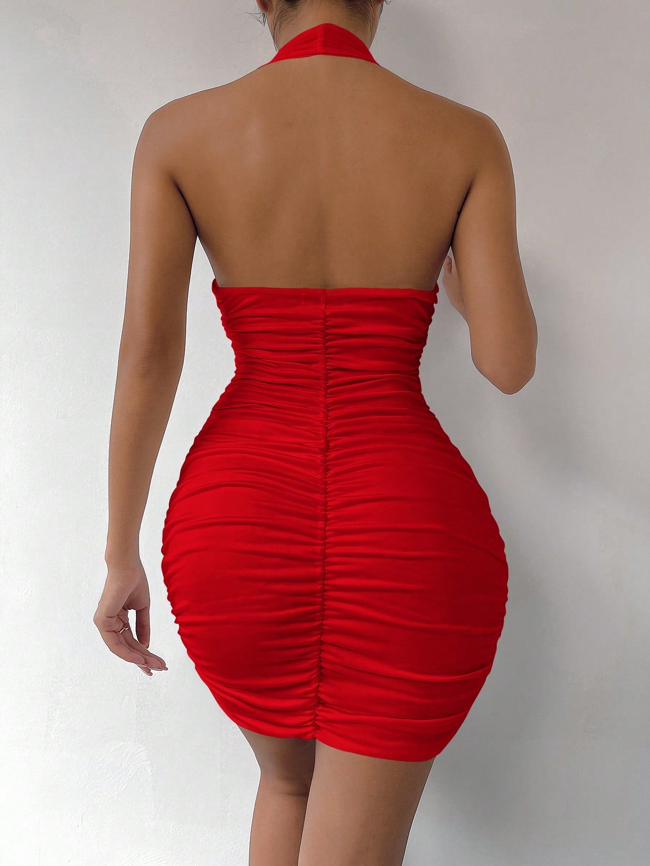 Backless Halter Bodycon