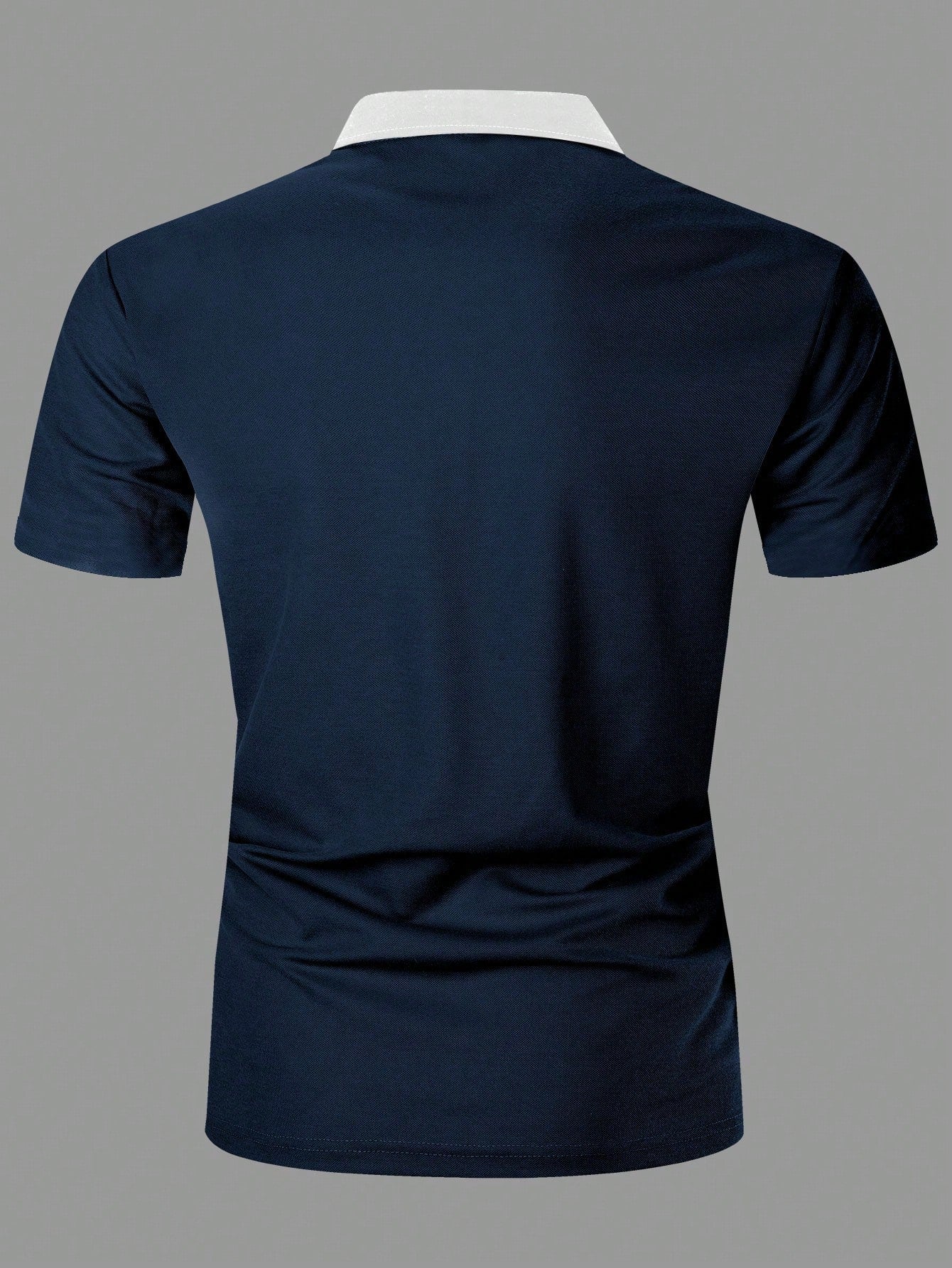 Stylish Two Tone Men's Polo Shirt