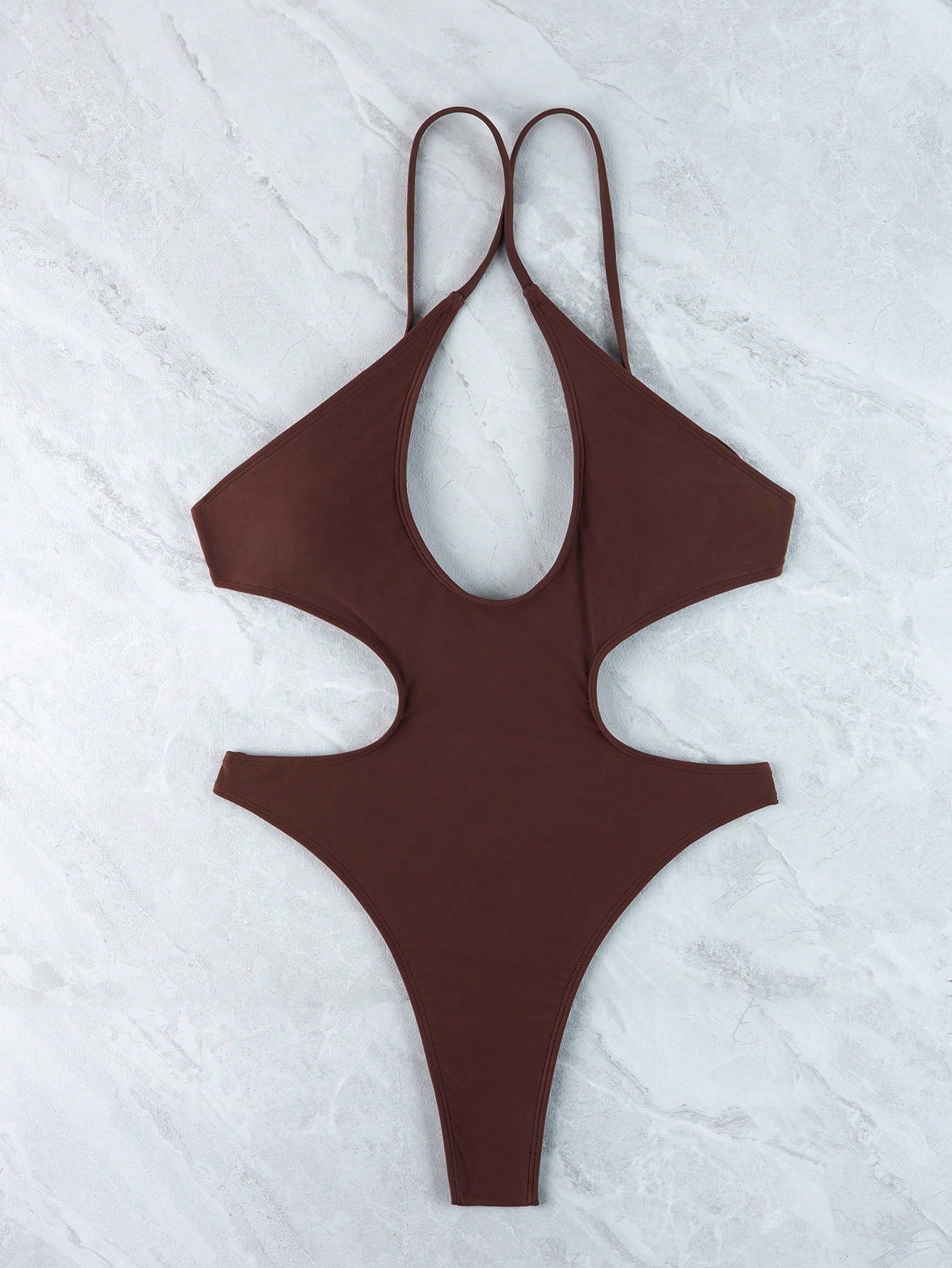ARAKAR Hollow Cutout 1 Piece Swimsuit In Black