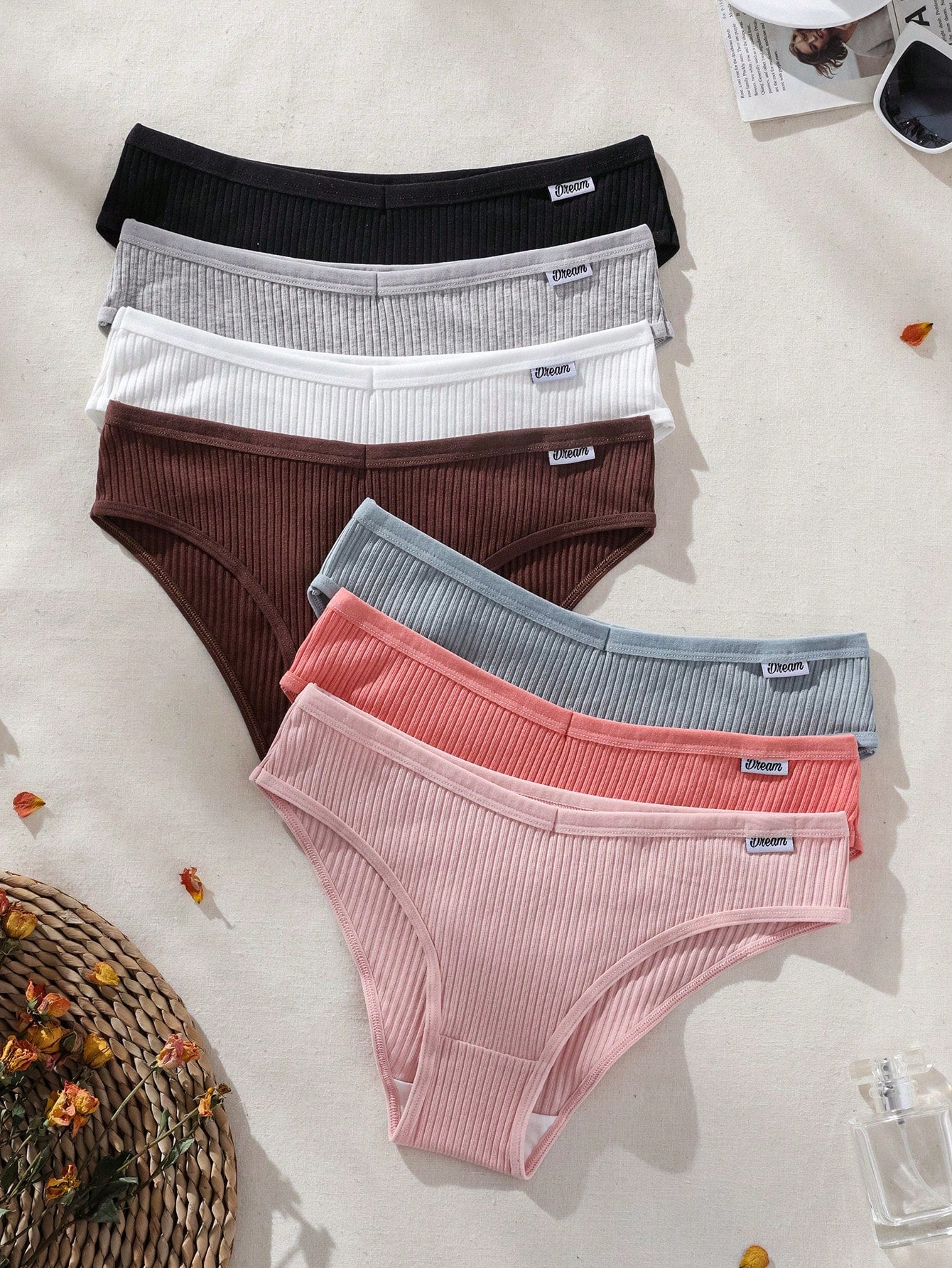 Women's Ribbed Triangle Panties