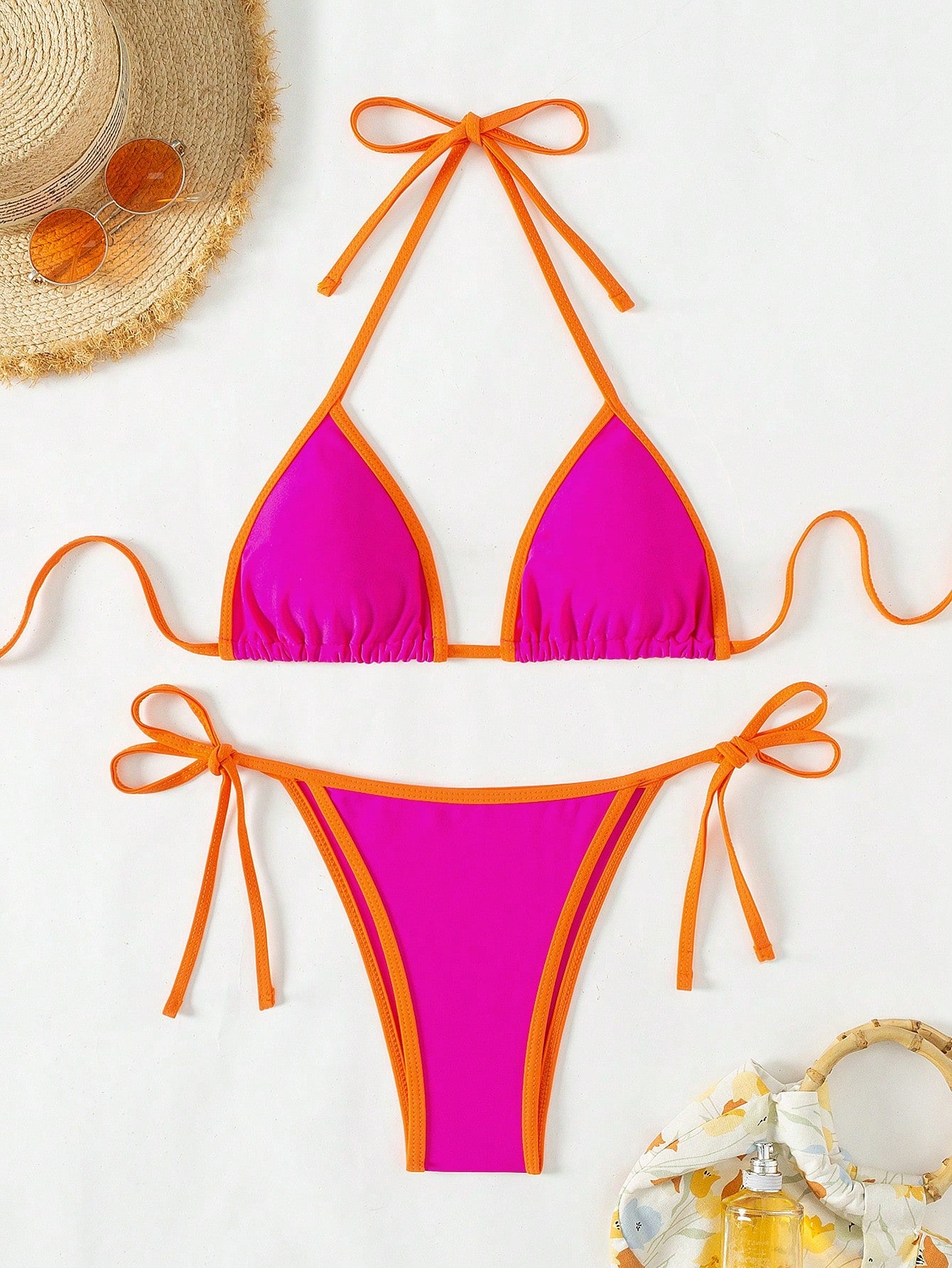 Triangle Thong Bkini Swimsuit