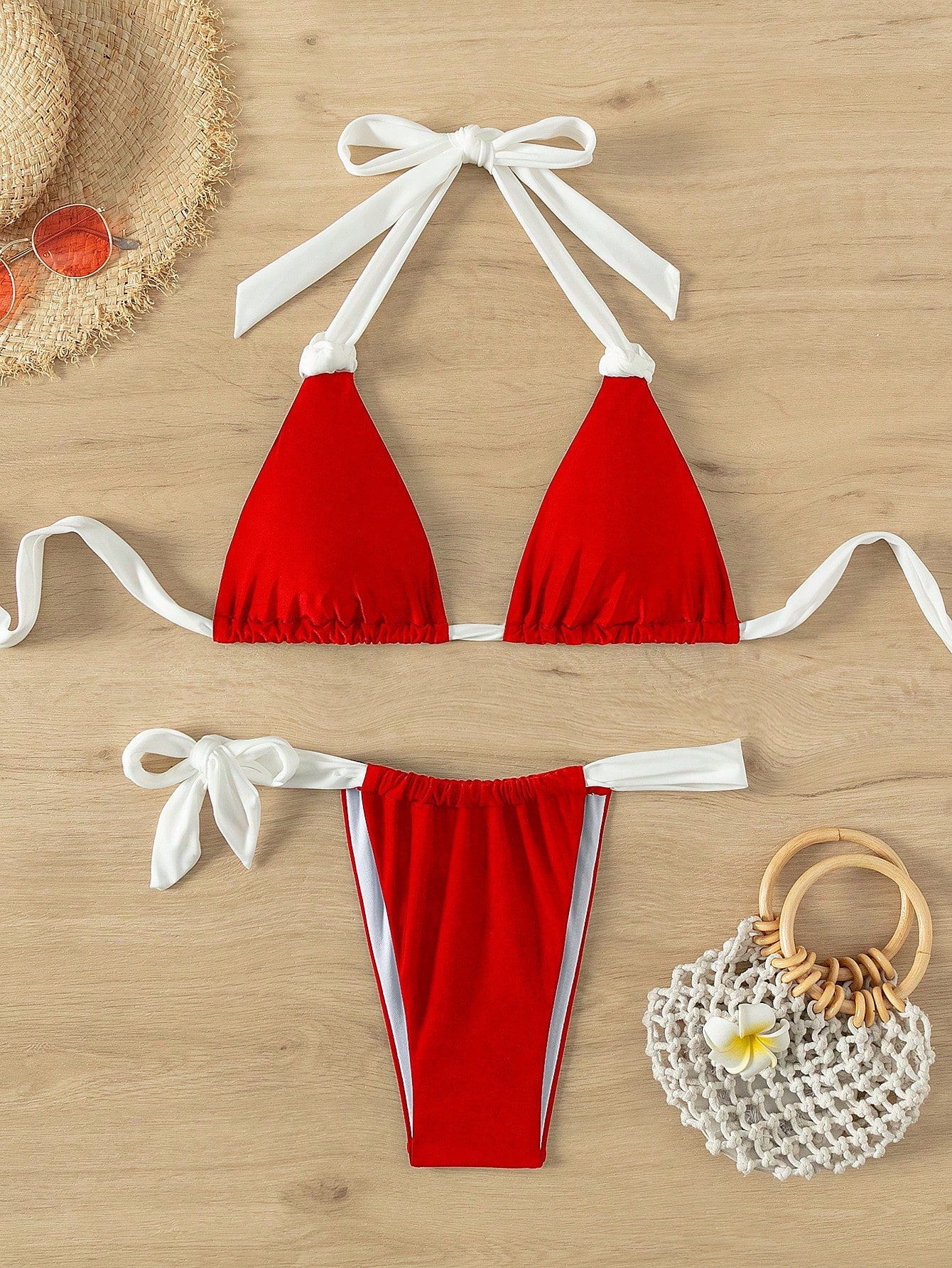 2 Tone Triangle Bkini Set