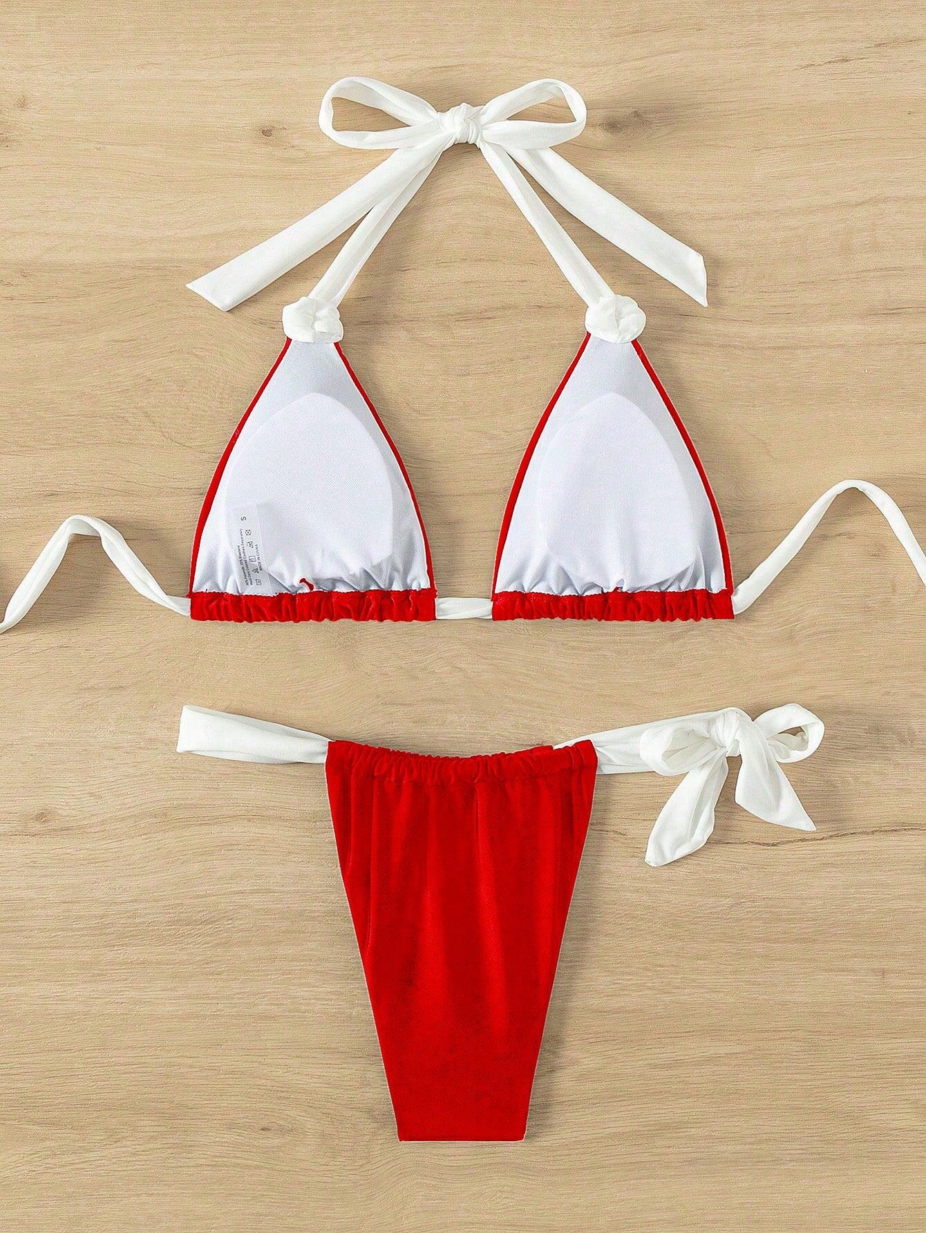 2 Tone Triangle Bkini Set