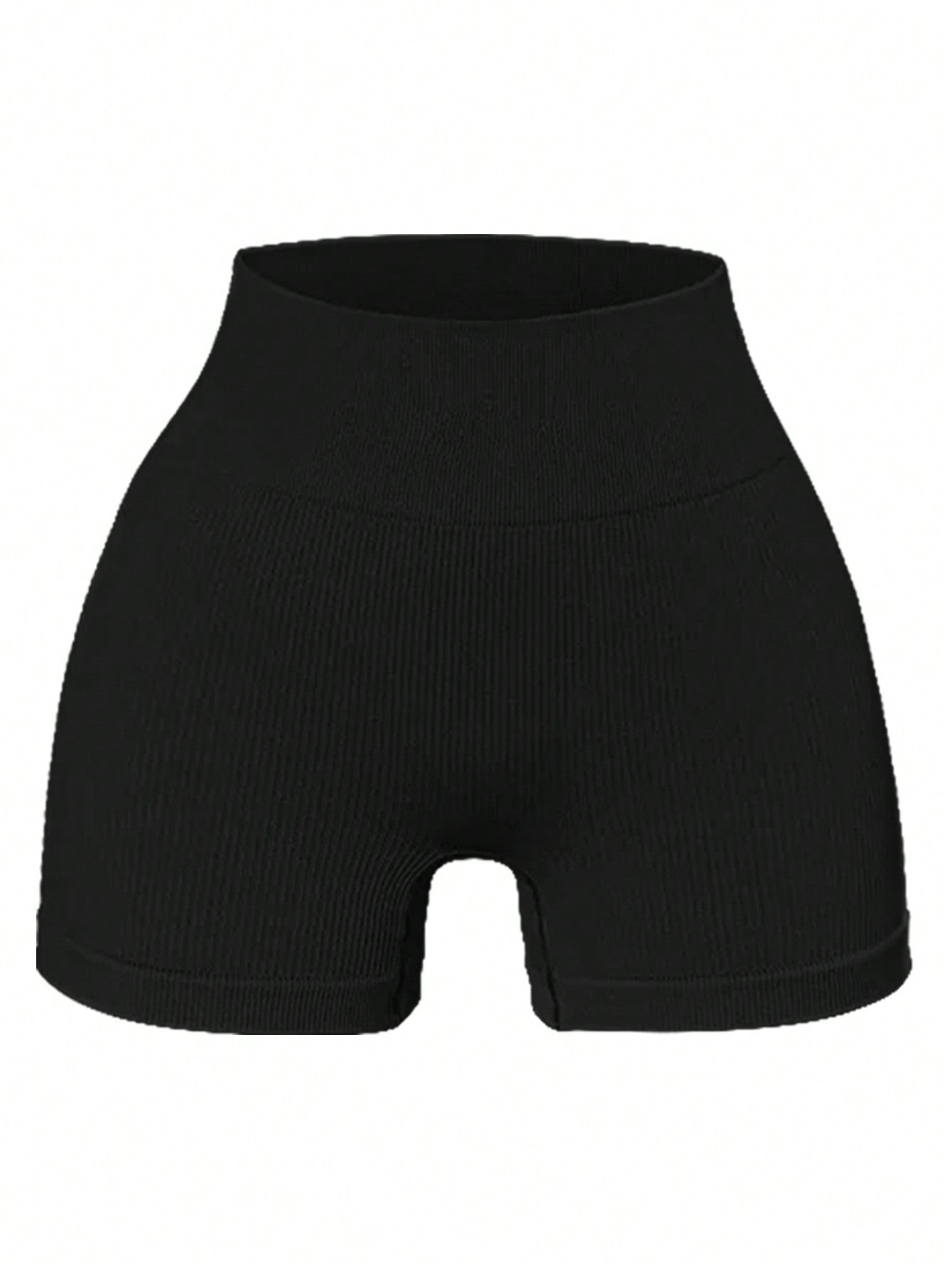 4pcs/Set Women's Seamless Yoga Shorts, High Waist, High Elasticity, Moisture Wicking, Solid Color, Suitable For Daily Wear And Exercise Spandex Shorts