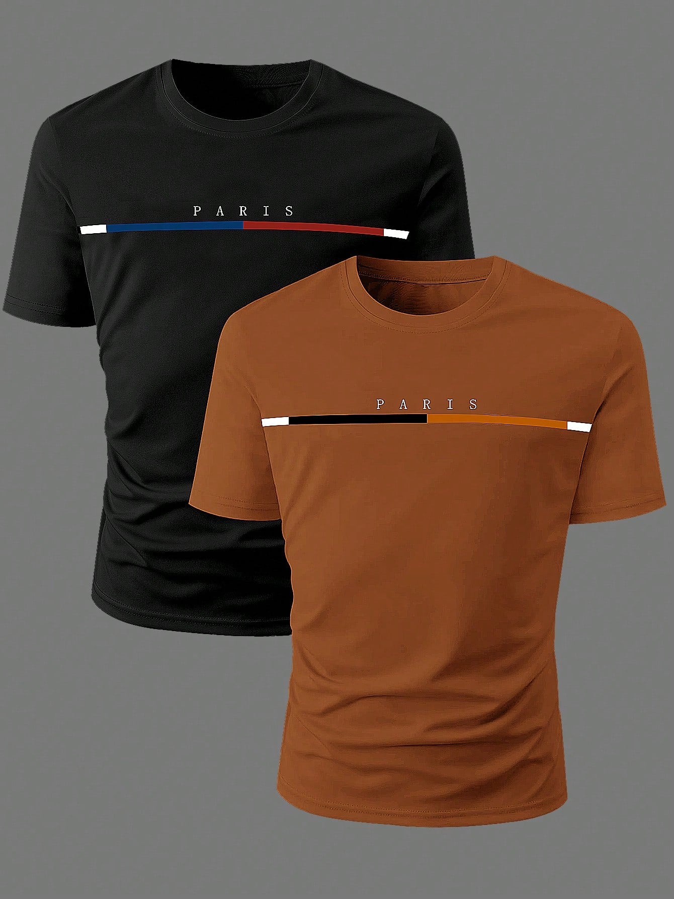 Stylish Men's Letter Short Sleeve T Shirt.