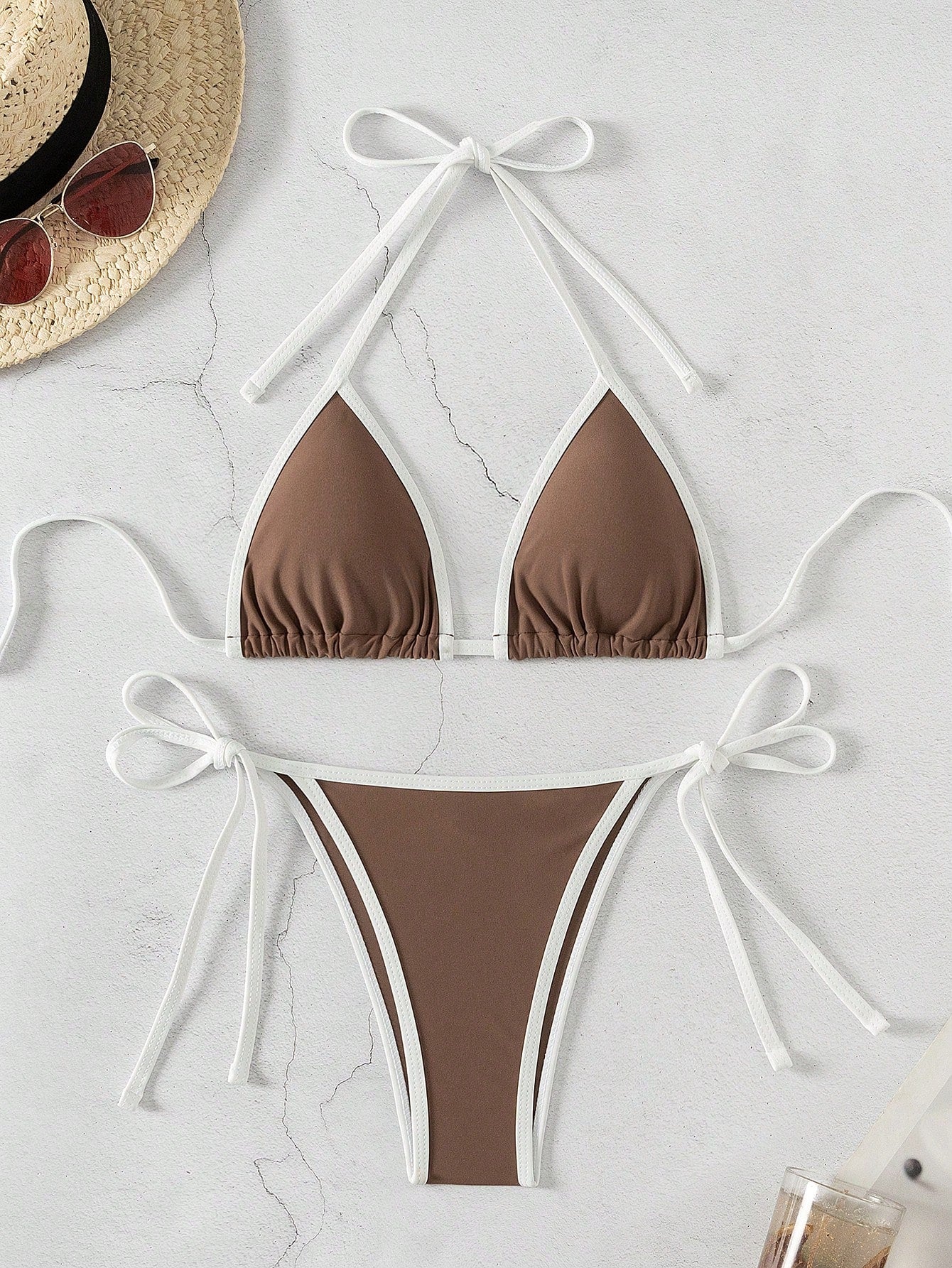 Triangle Thong Bkini Swimsuit