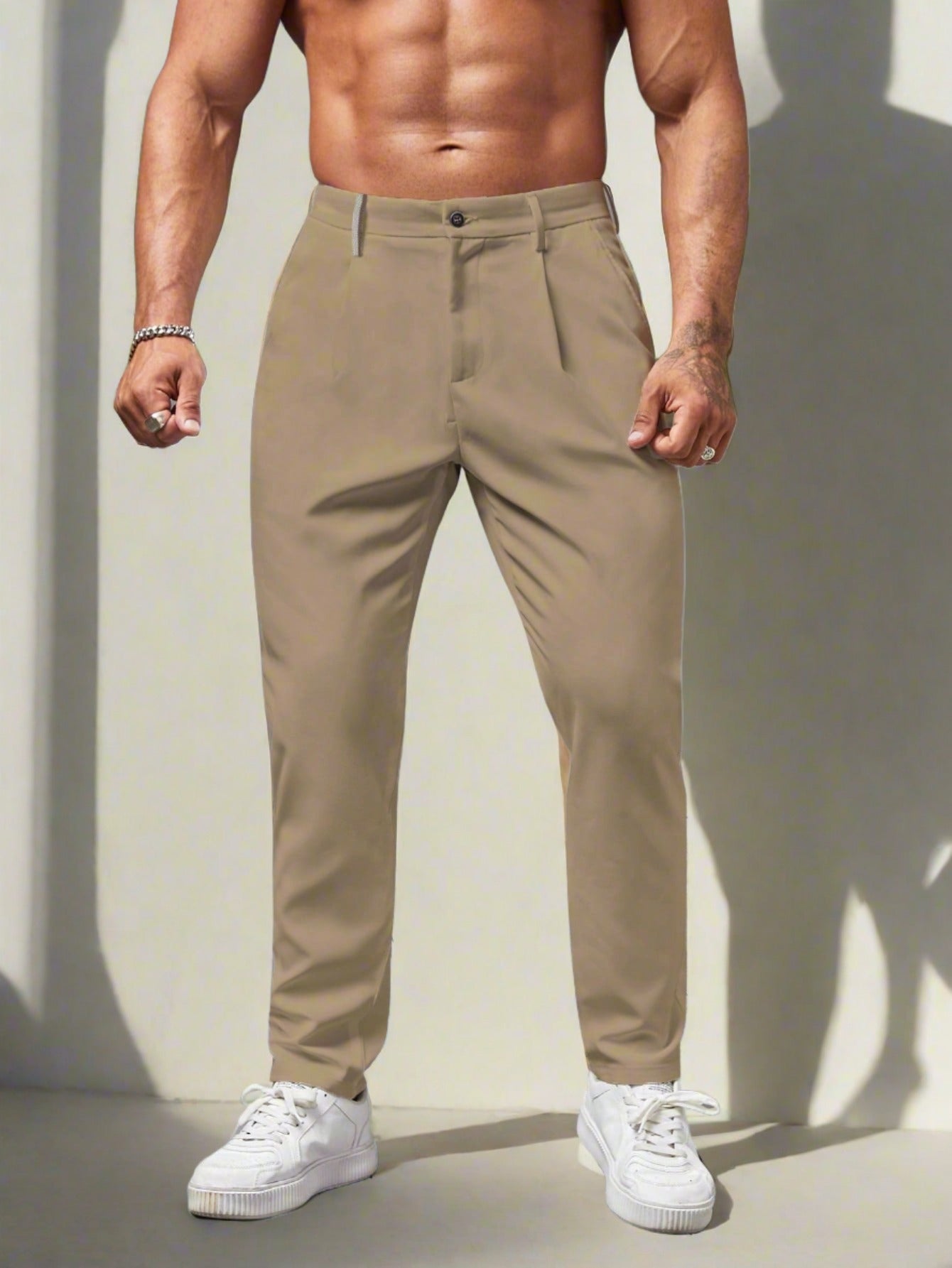 Men's Business Solid Color Suit Trouser