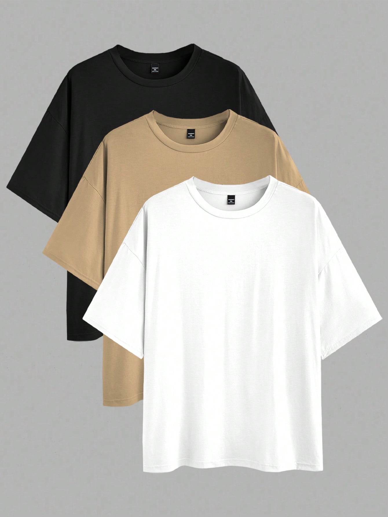 Men's Plus Size Solid Short Sleeve T Shirt